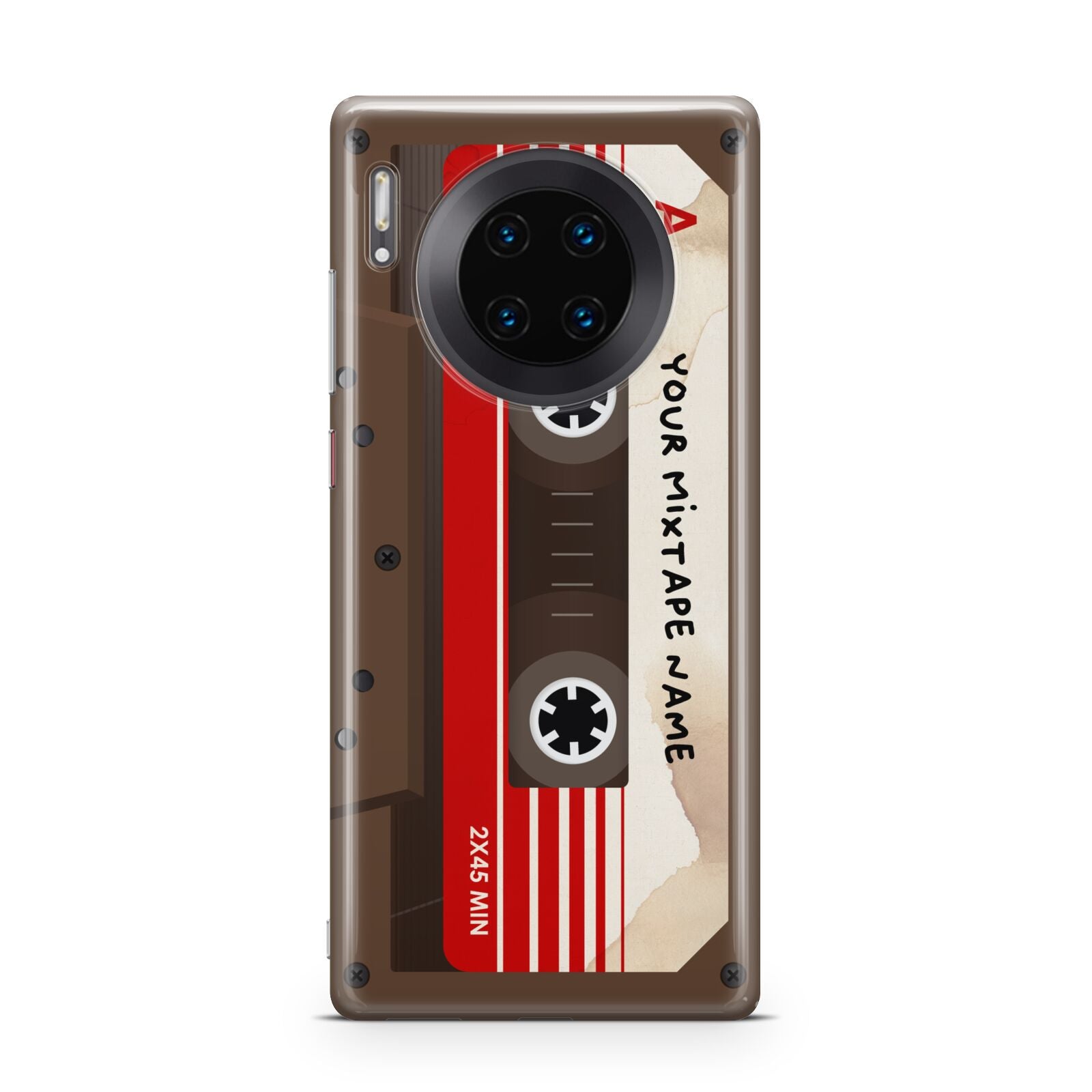 Personalised Brown Mixtape Huawei Mate 30 Pro Phone Case