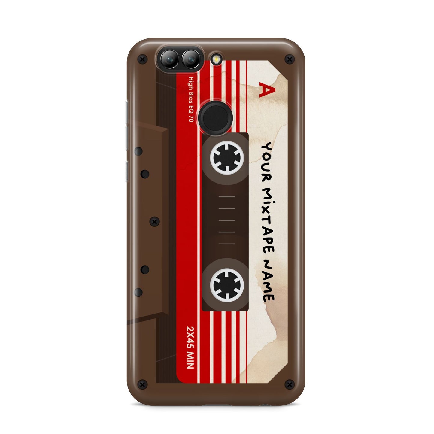 Personalised Brown Mixtape Huawei Nova 2s Phone Case