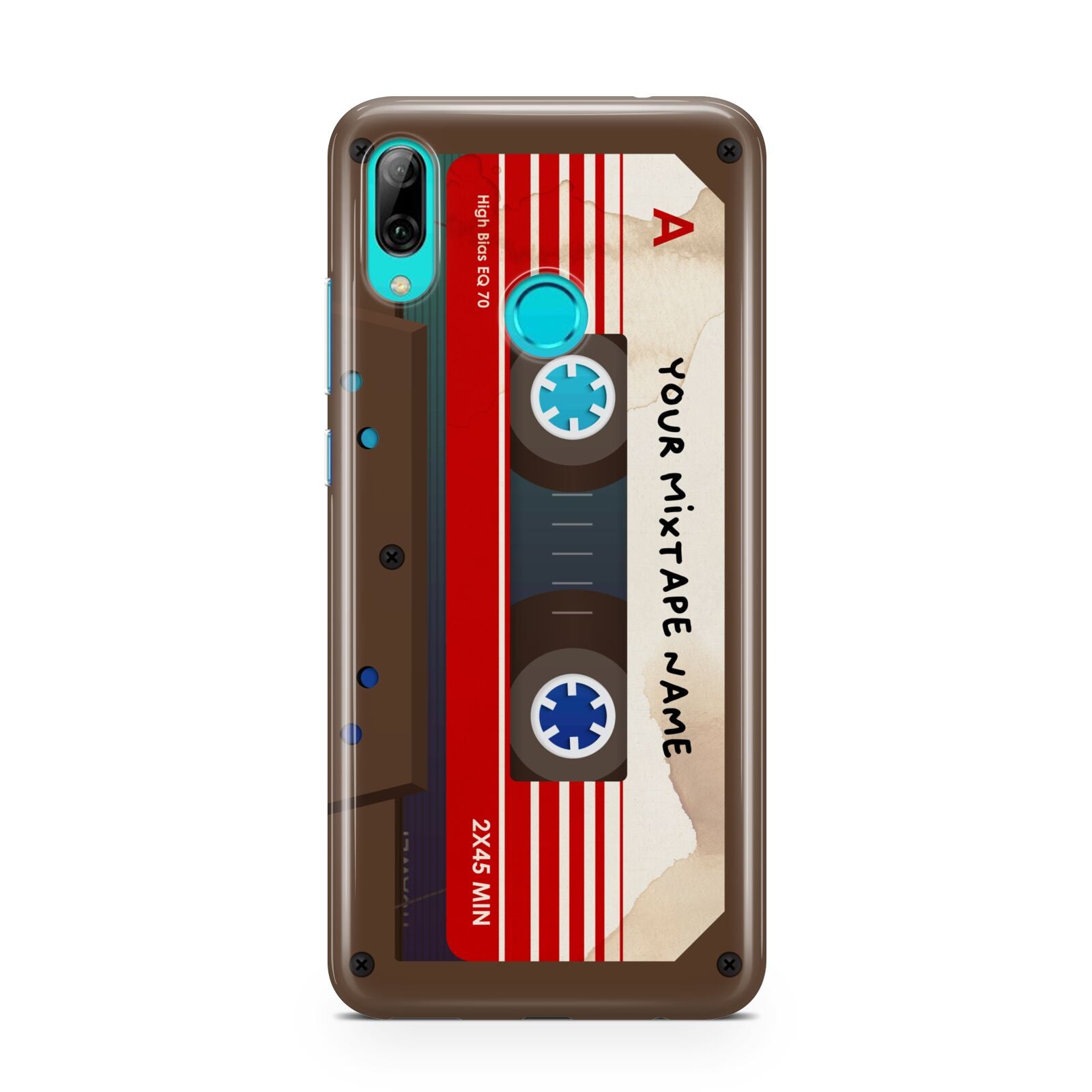 Personalised Brown Mixtape Huawei P Smart 2019 Case