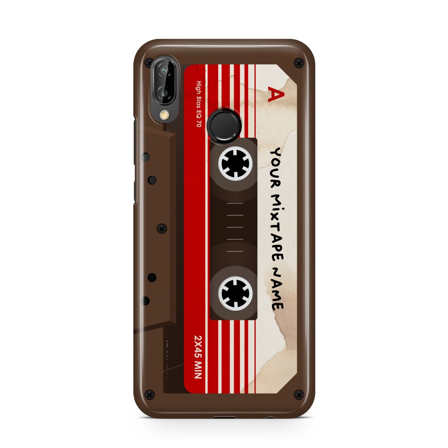 Personalised Brown Mixtape Huawei P20 Lite Phone Case