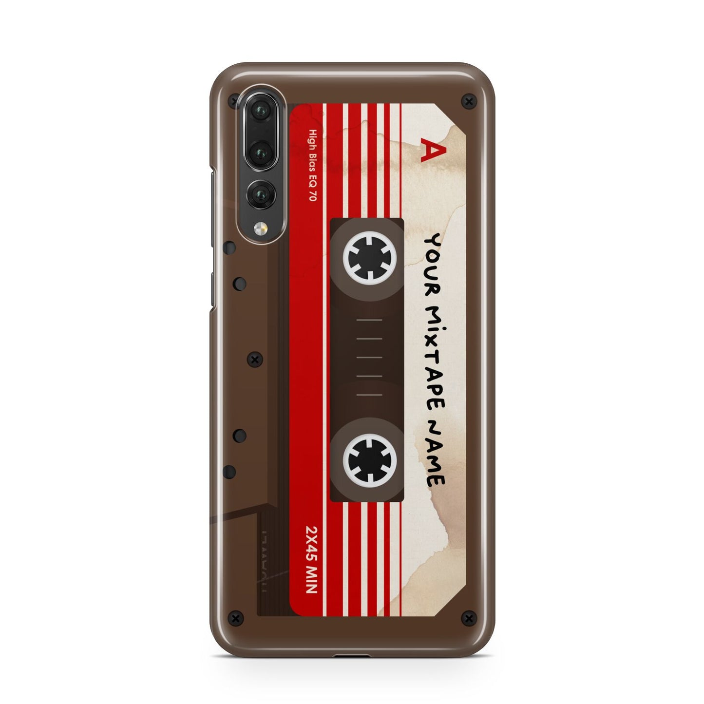 Personalised Brown Mixtape Huawei P20 Pro Phone Case