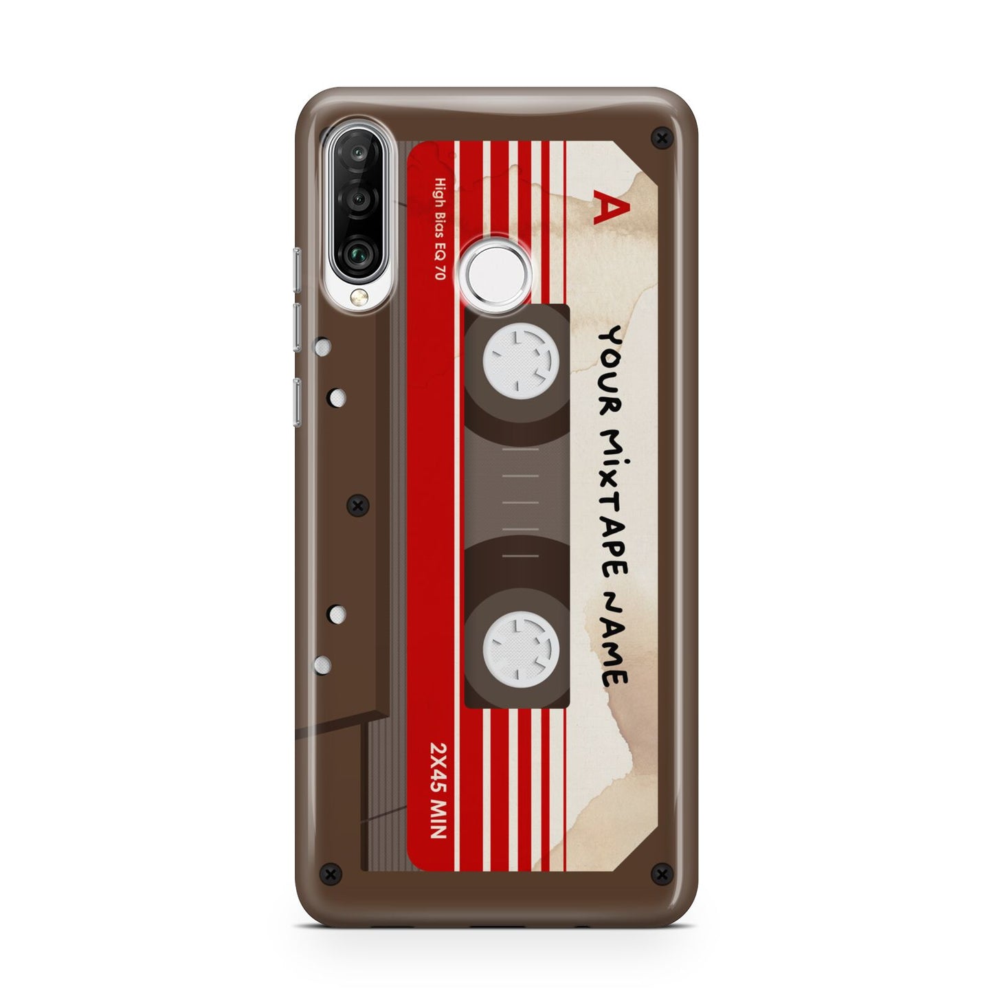 Personalised Brown Mixtape Huawei P30 Lite Phone Case