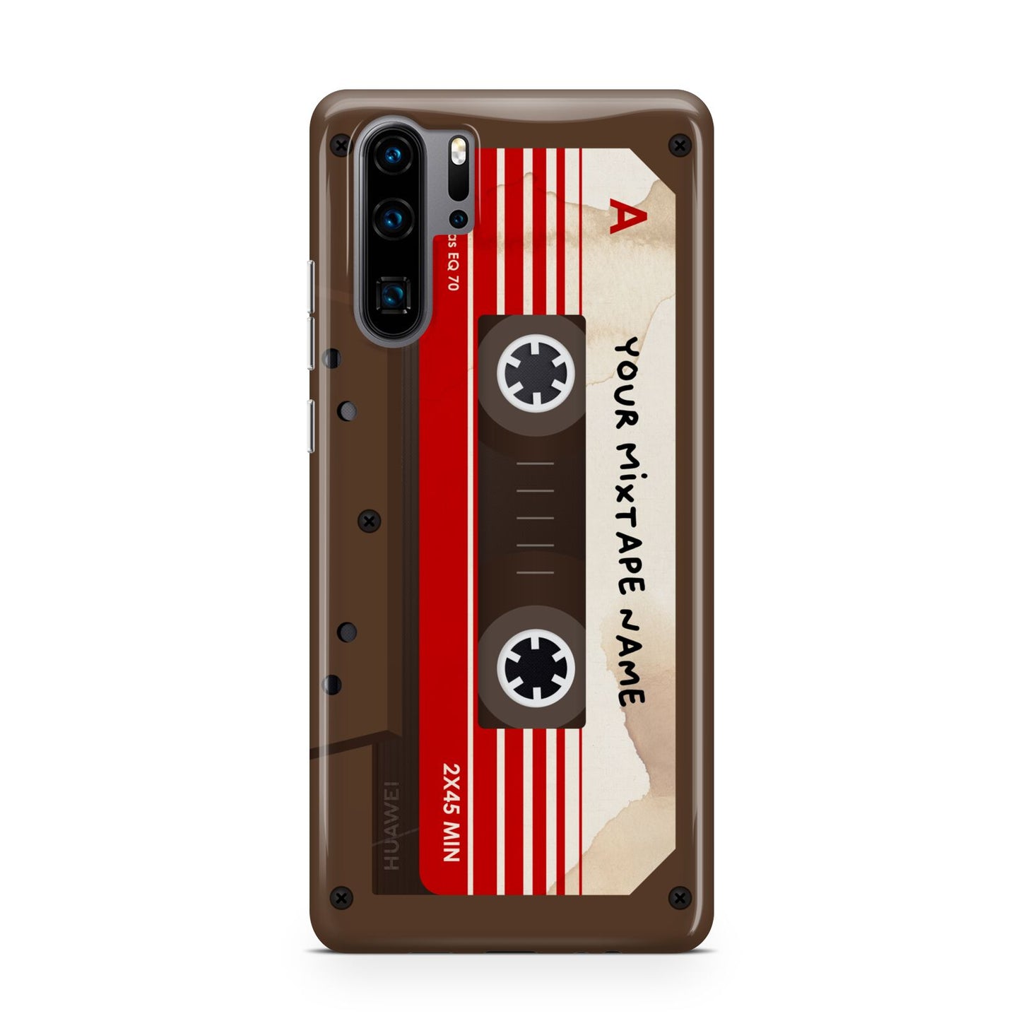 Personalised Brown Mixtape Huawei P30 Pro Phone Case