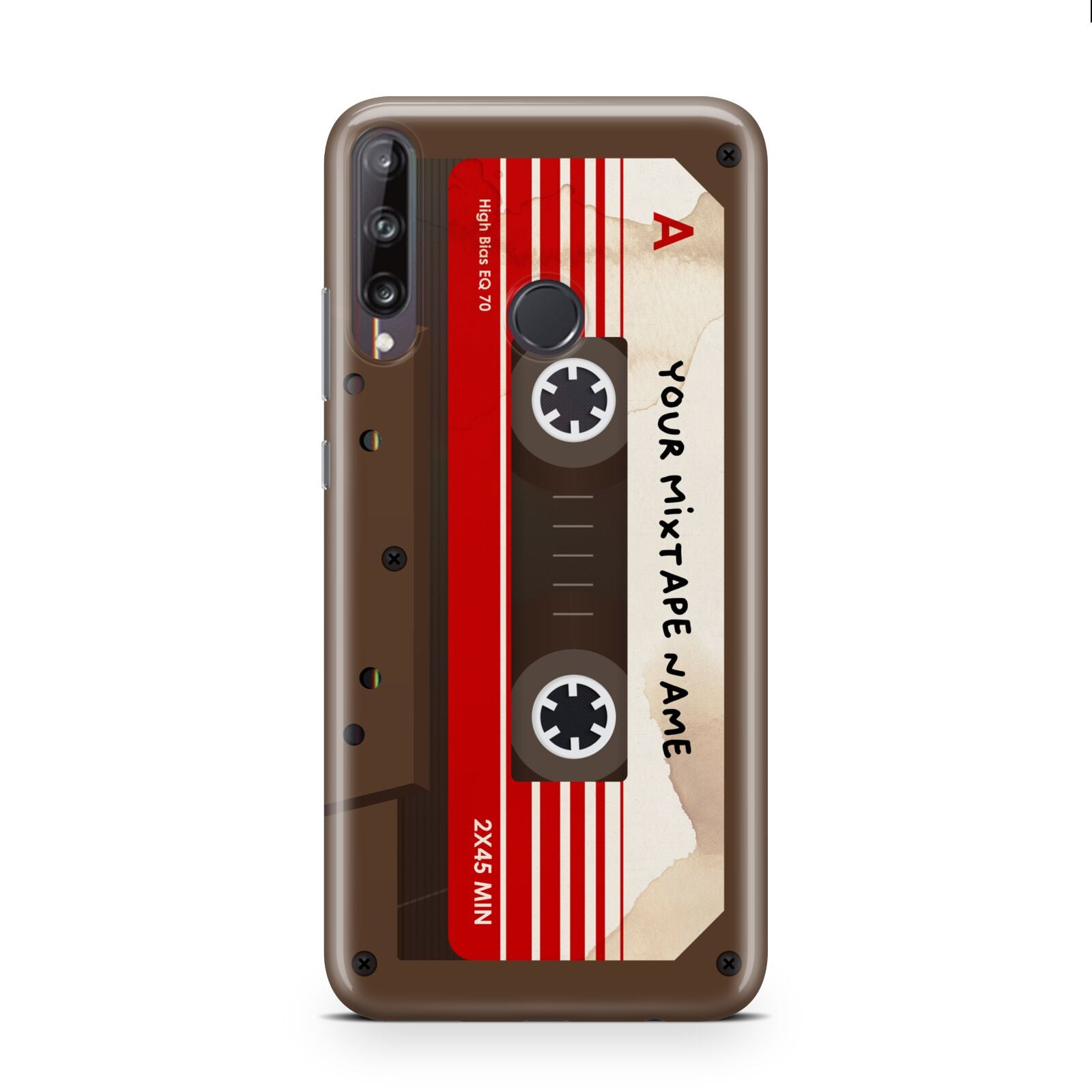 Personalised Brown Mixtape Huawei P40 Lite E Phone Case