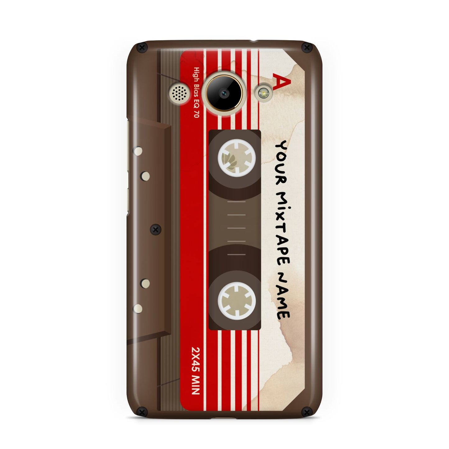 Personalised Brown Mixtape Huawei Y3 2017