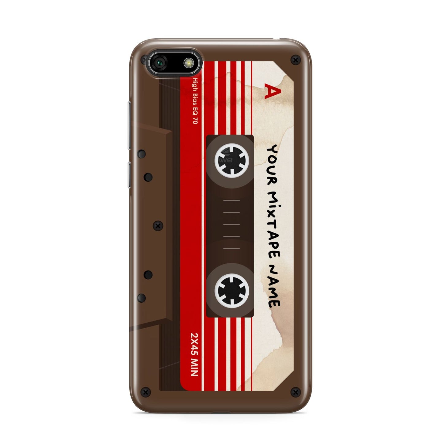 Personalised Brown Mixtape Huawei Y5 Prime 2018 Phone Case