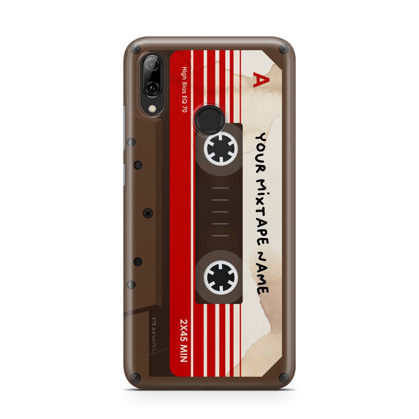 Personalised Brown Mixtape Huawei Y7 2019