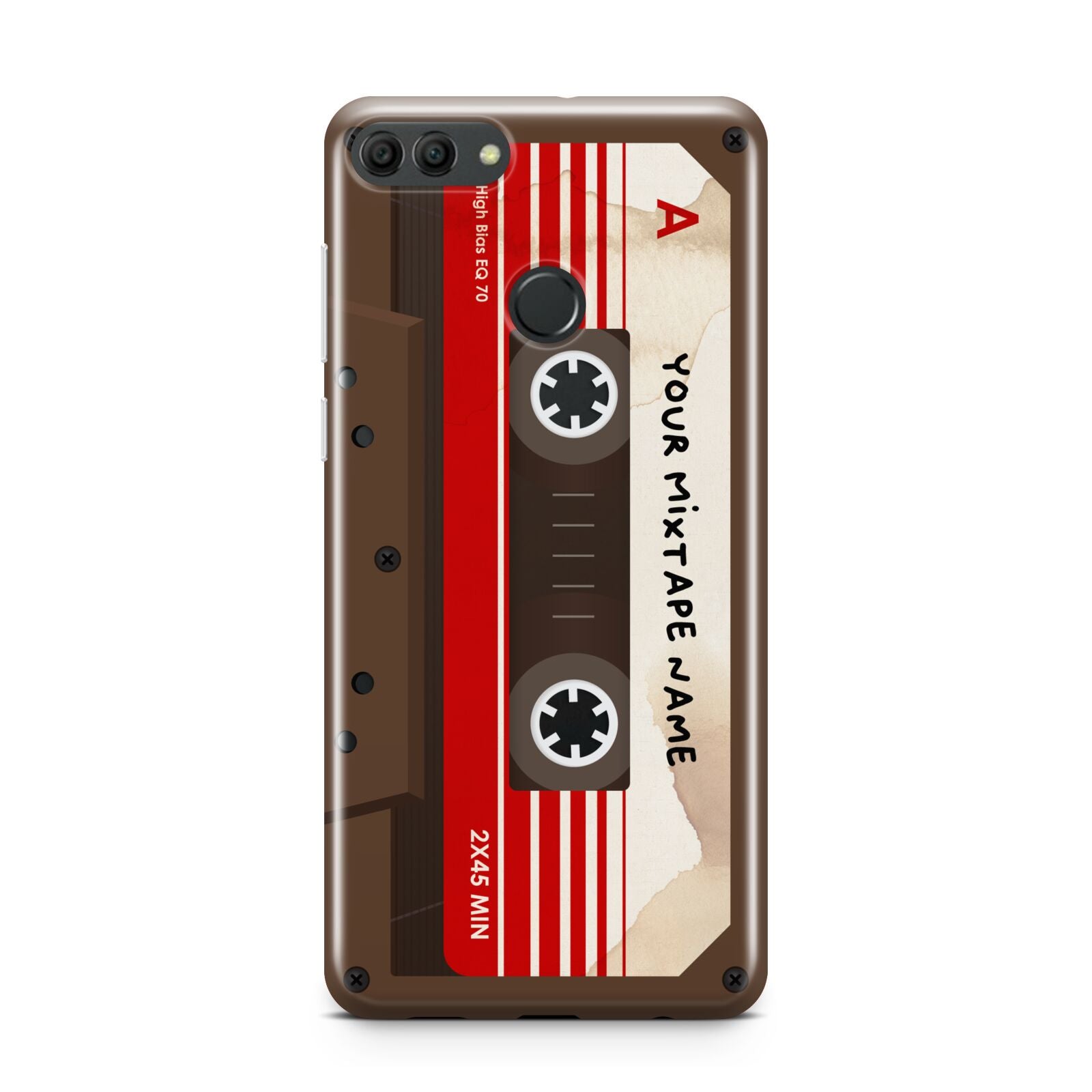 Personalised Brown Mixtape Huawei Y9 2018