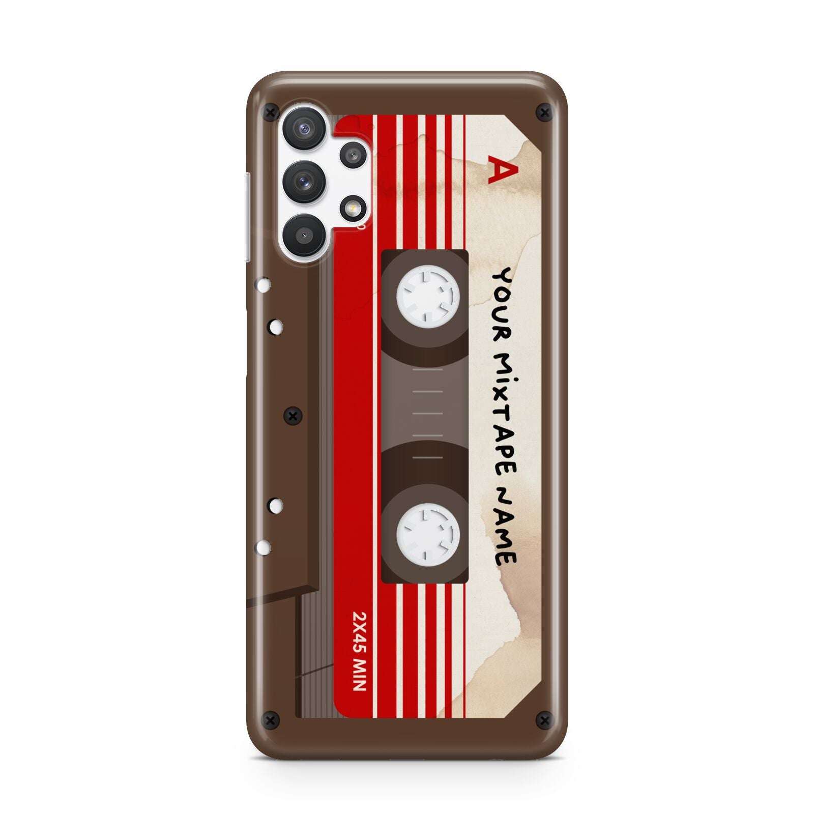 Personalised Brown Mixtape Samsung A32 5G Case