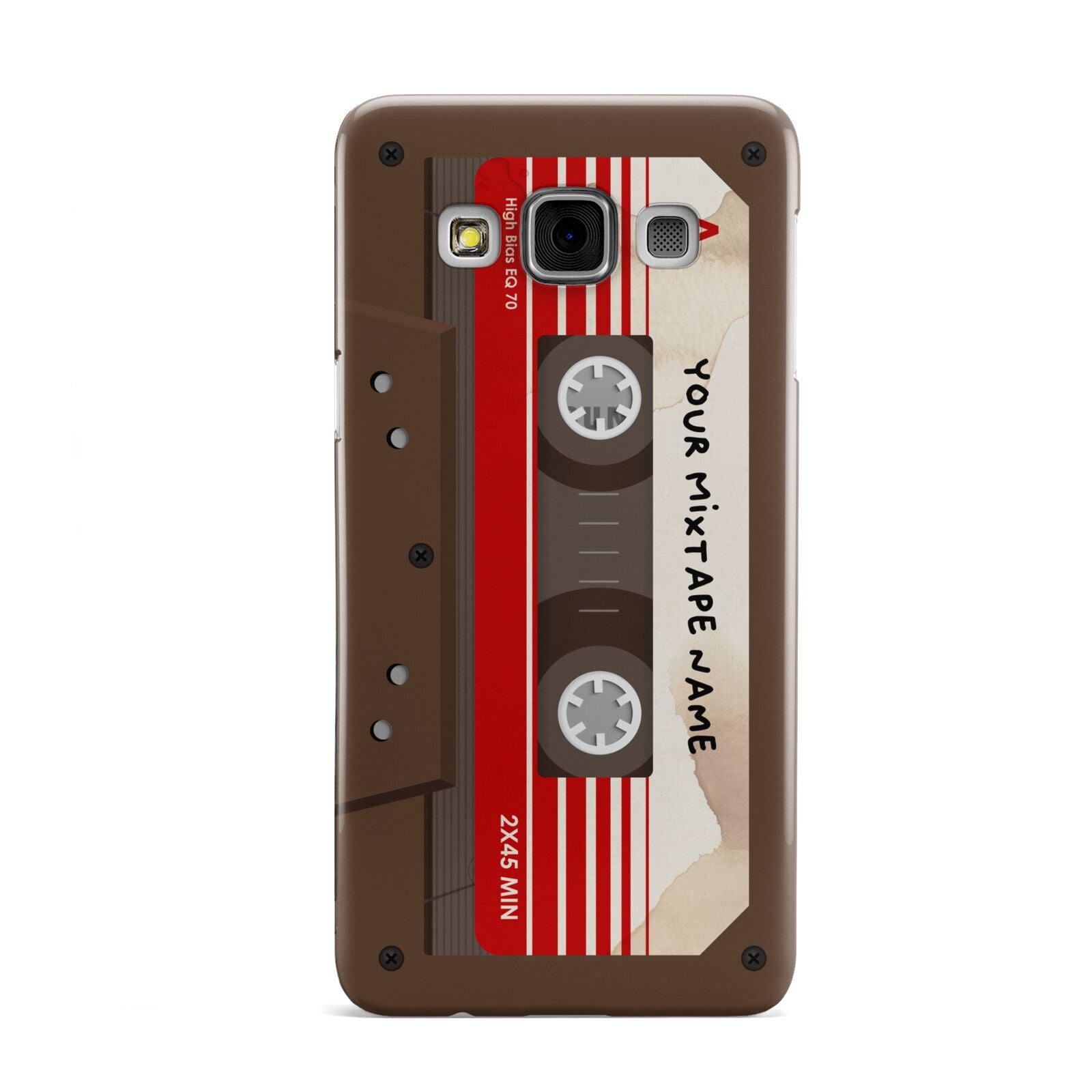 Personalised Brown Mixtape Samsung Galaxy A3 Case