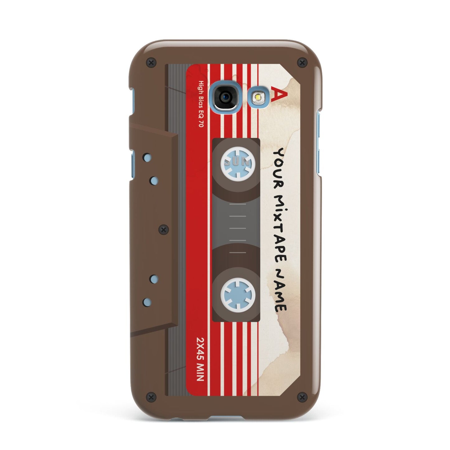 Personalised Brown Mixtape Samsung Galaxy A7 2017 Case