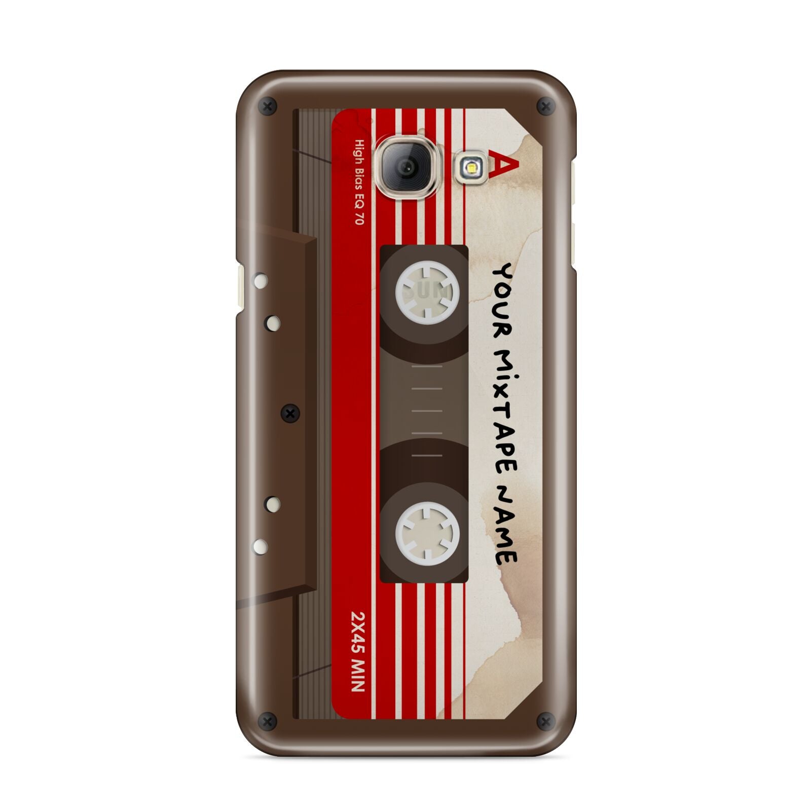 Personalised Brown Mixtape Samsung Galaxy A8 2016 Case