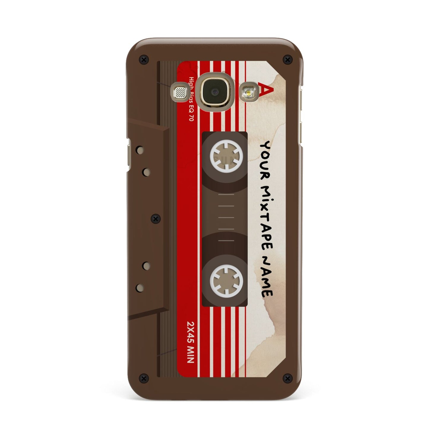 Personalised Brown Mixtape Samsung Galaxy A8 Case