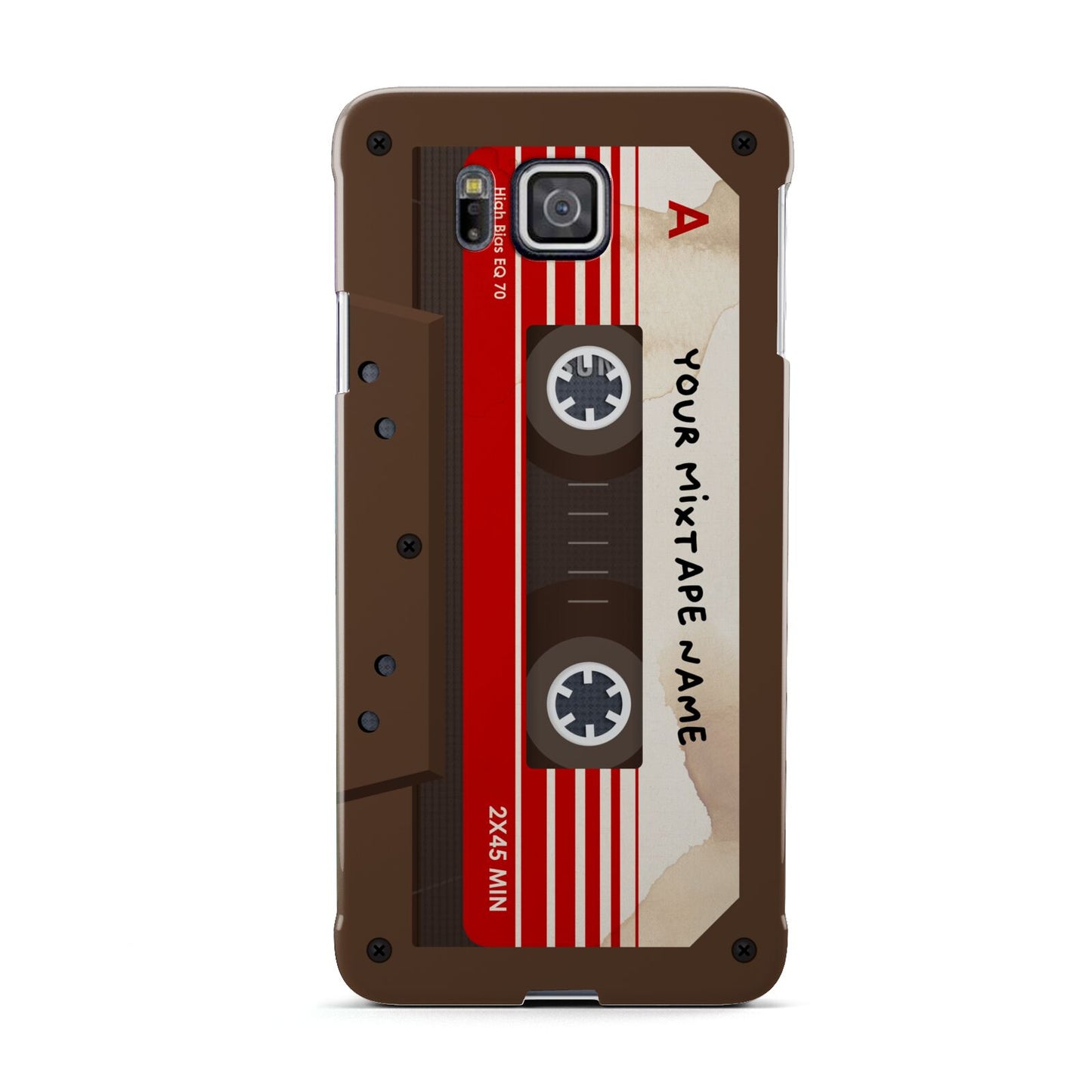 Personalised Brown Mixtape Samsung Galaxy Alpha Case