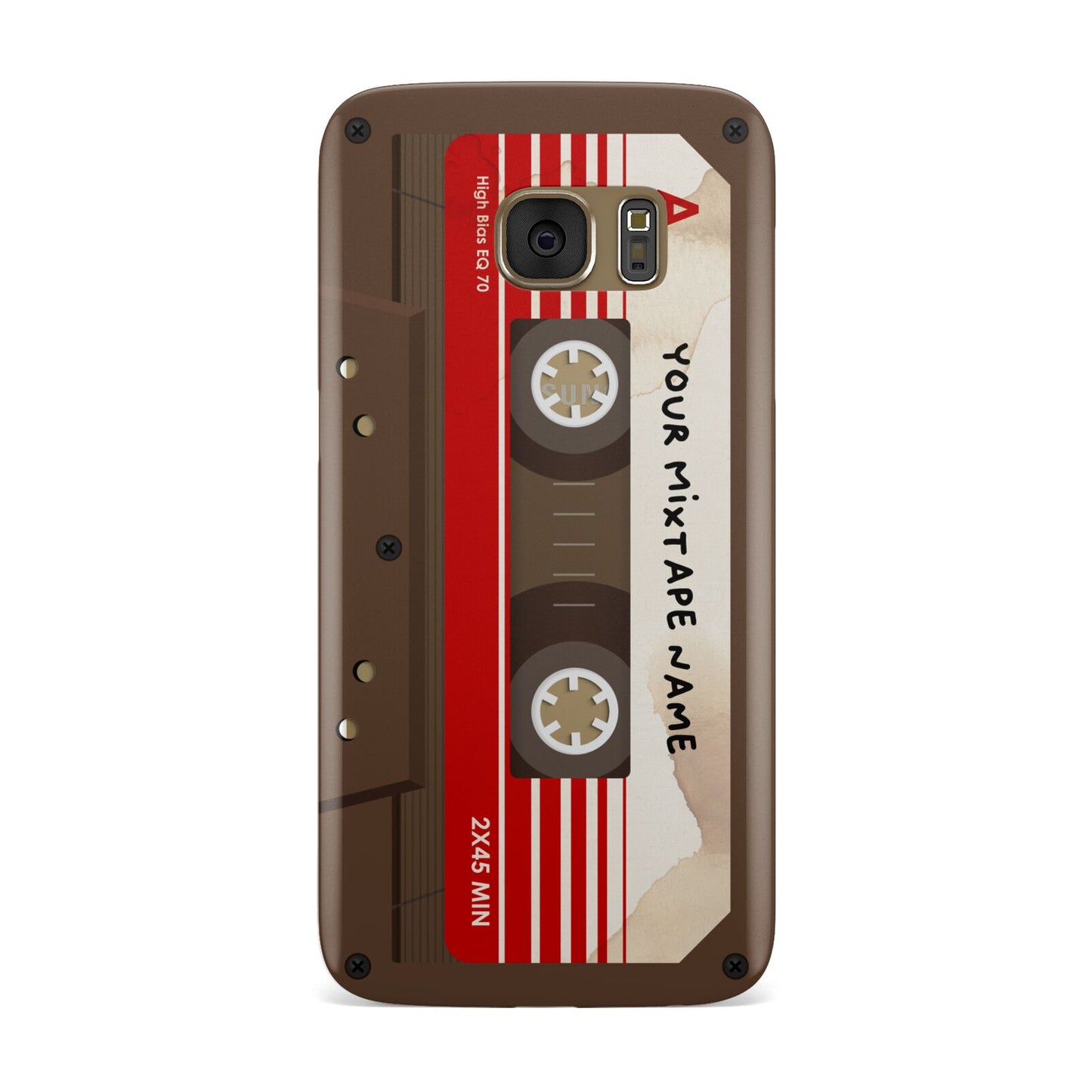 Personalised Brown Mixtape Samsung Galaxy Case