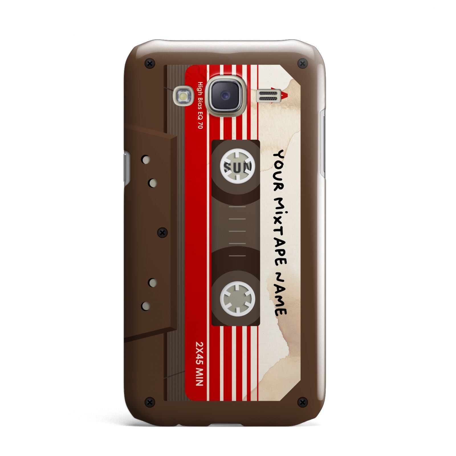 Personalised Brown Mixtape Samsung Galaxy J7 Case