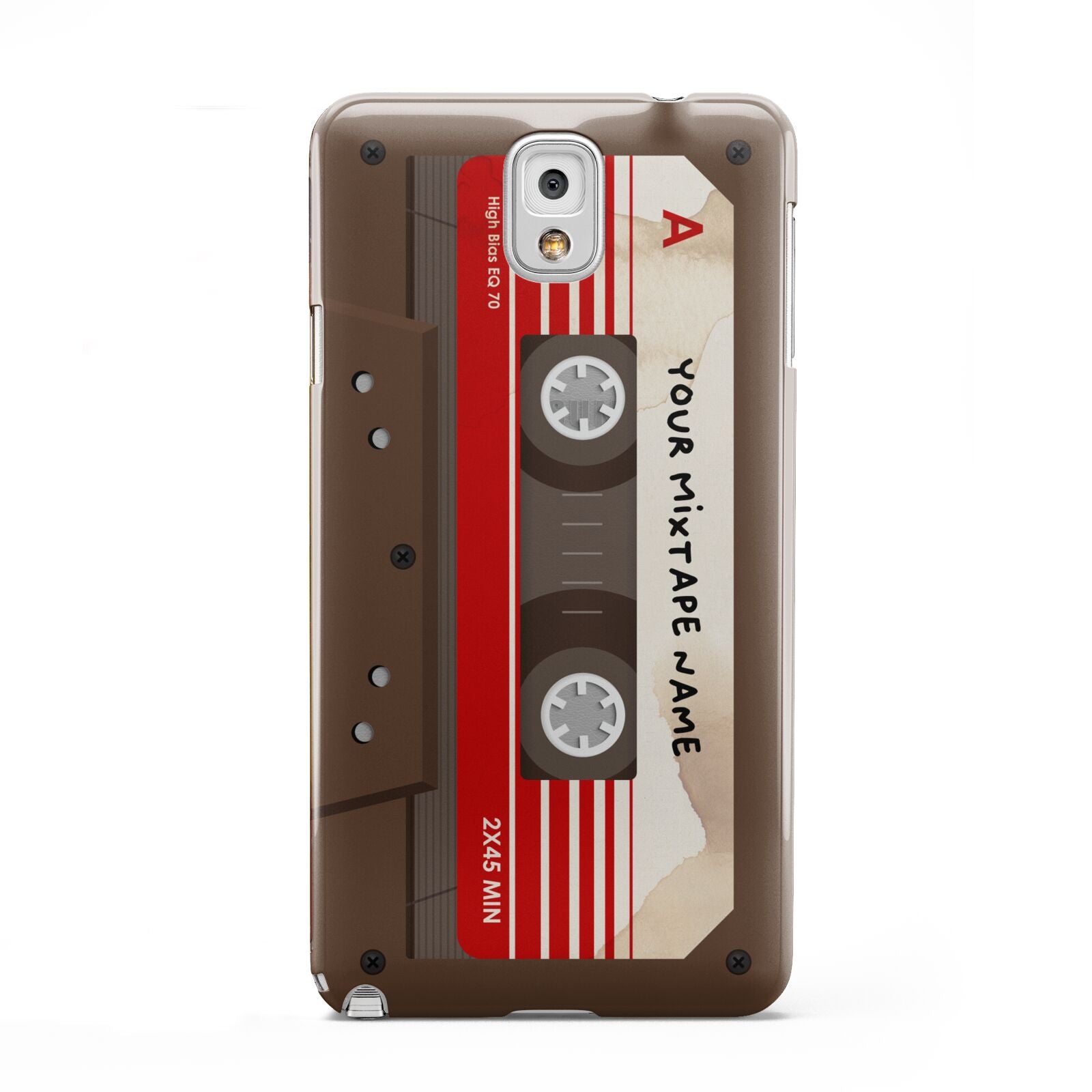 Personalised Brown Mixtape Samsung Galaxy Note 3 Case