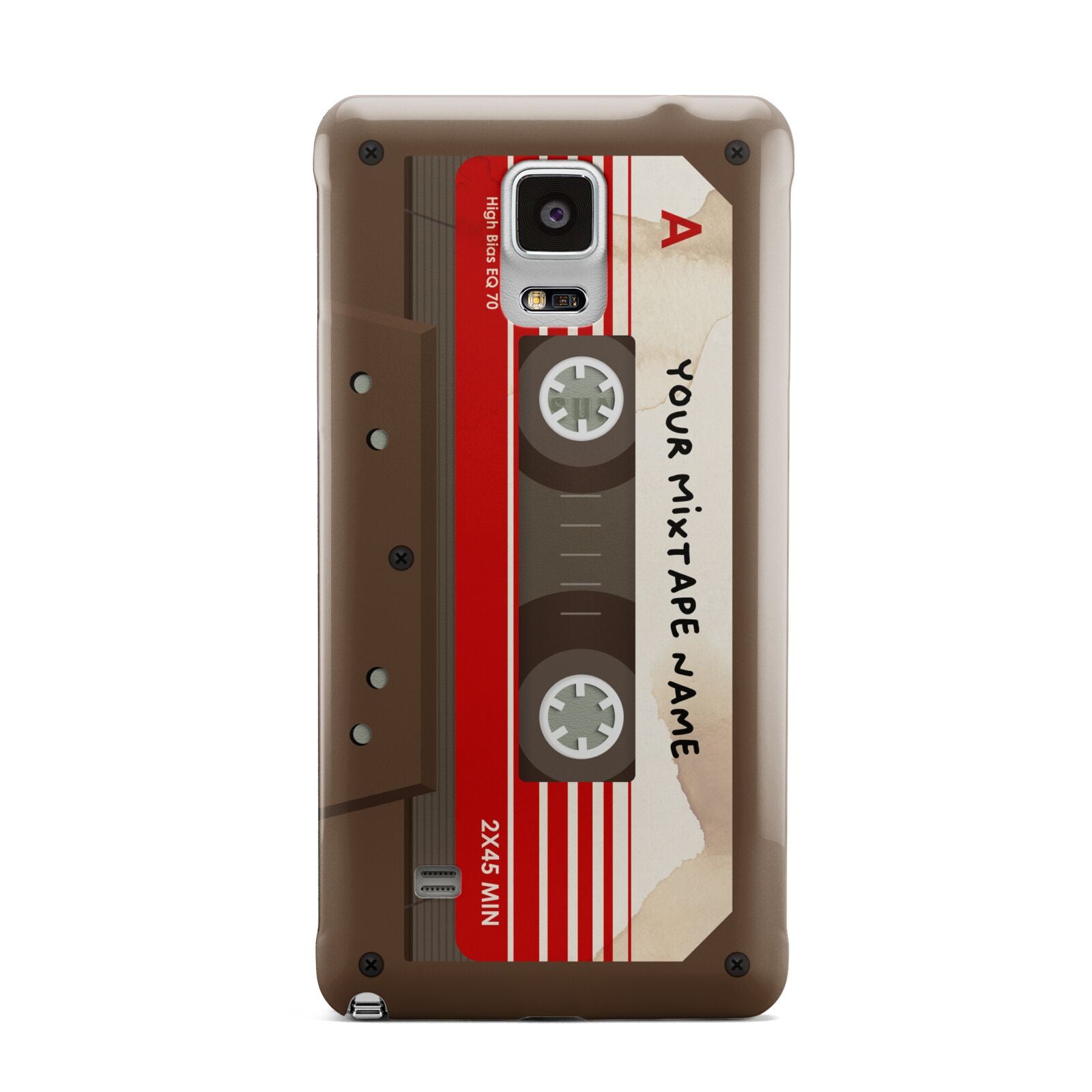 Personalised Brown Mixtape Samsung Galaxy Note 4 Case