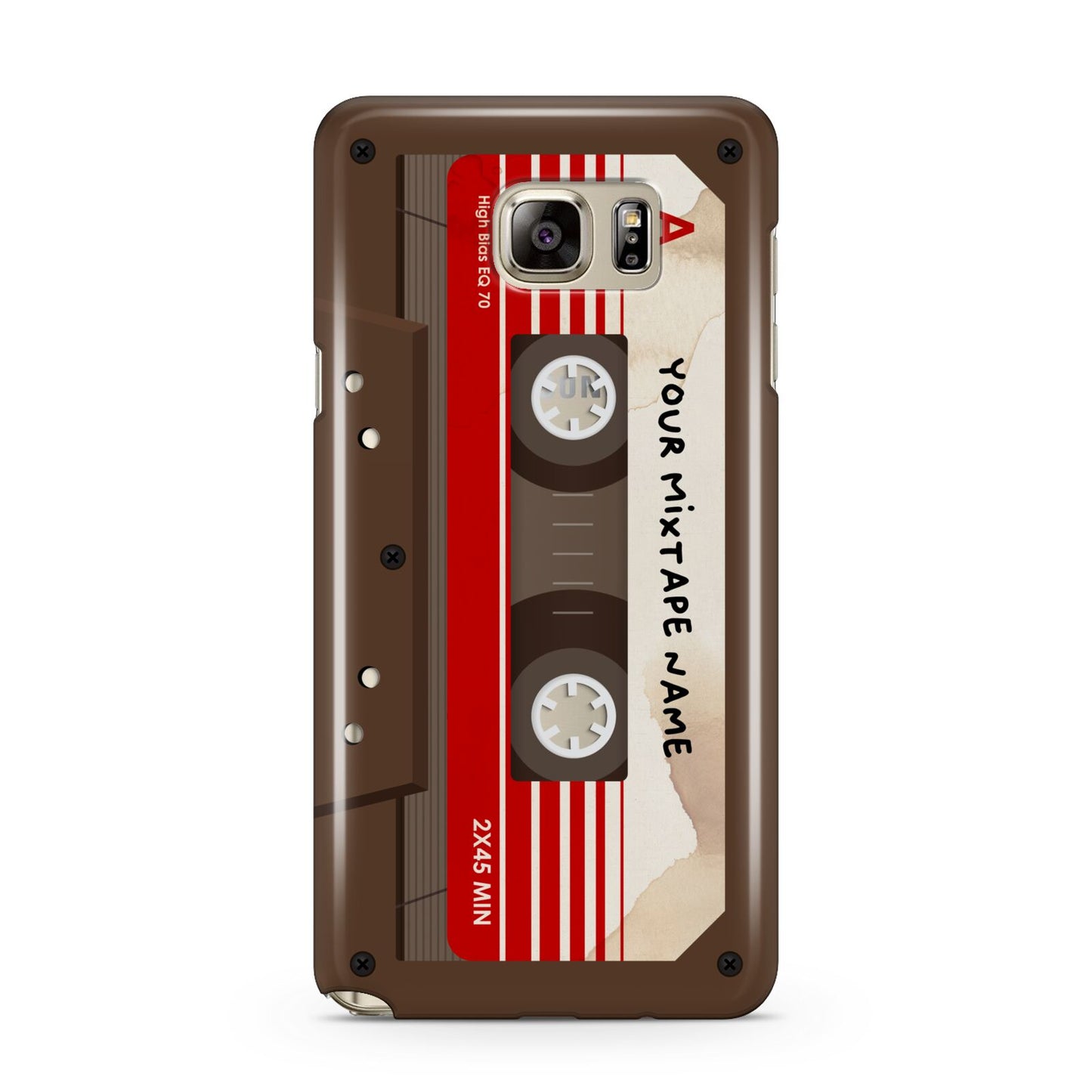 Personalised Brown Mixtape Samsung Galaxy Note 5 Case