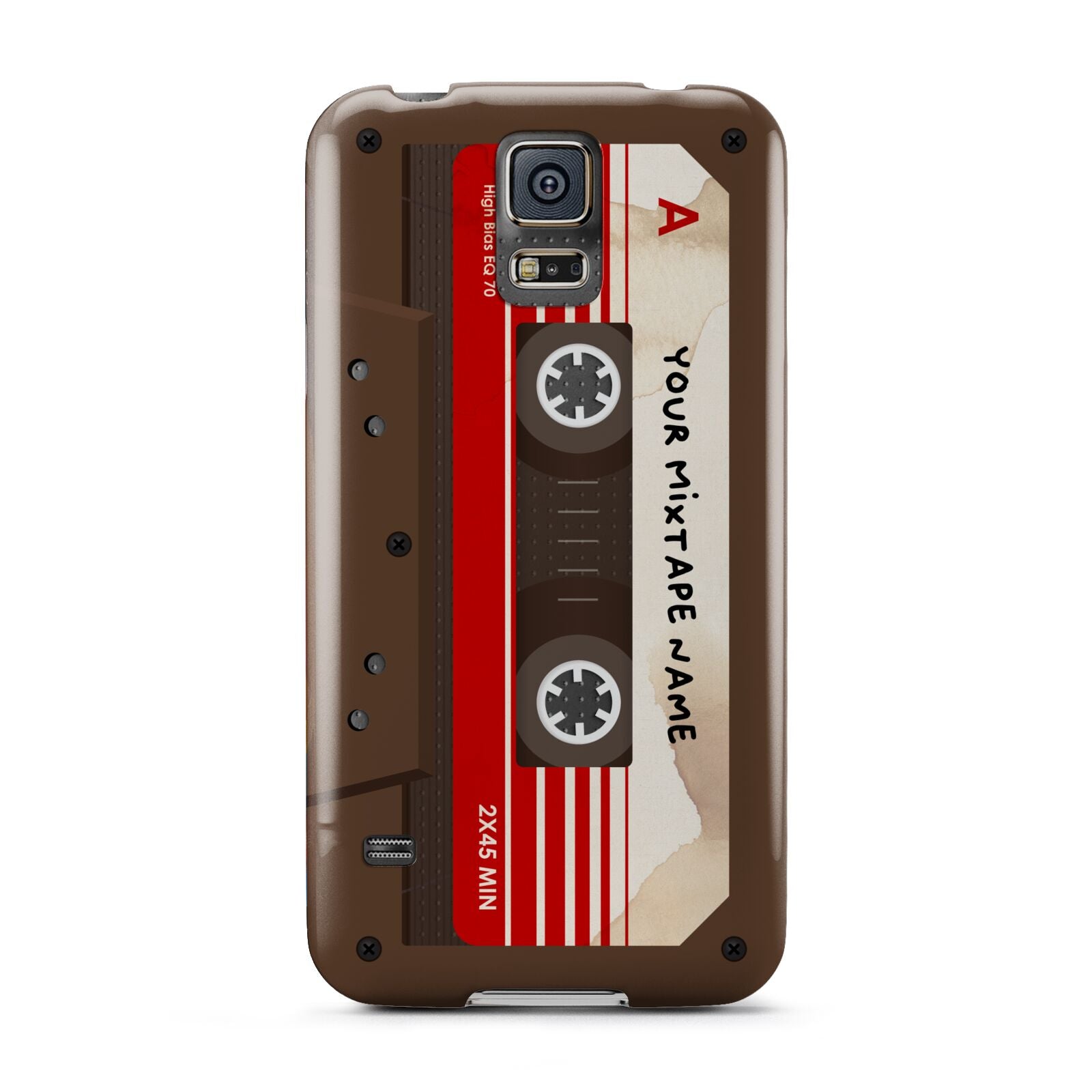 Personalised Brown Mixtape Samsung Galaxy S5 Case