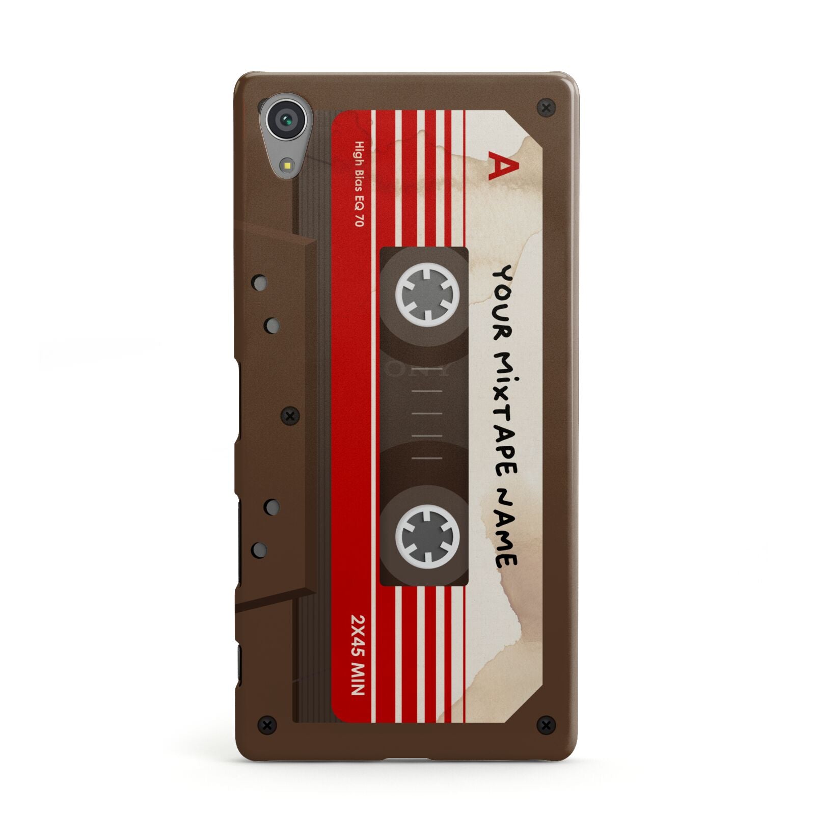 Personalised Brown Mixtape Sony Xperia Case