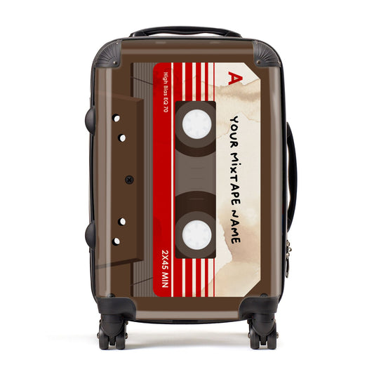 Personalised Brown Mixtape Suitcase