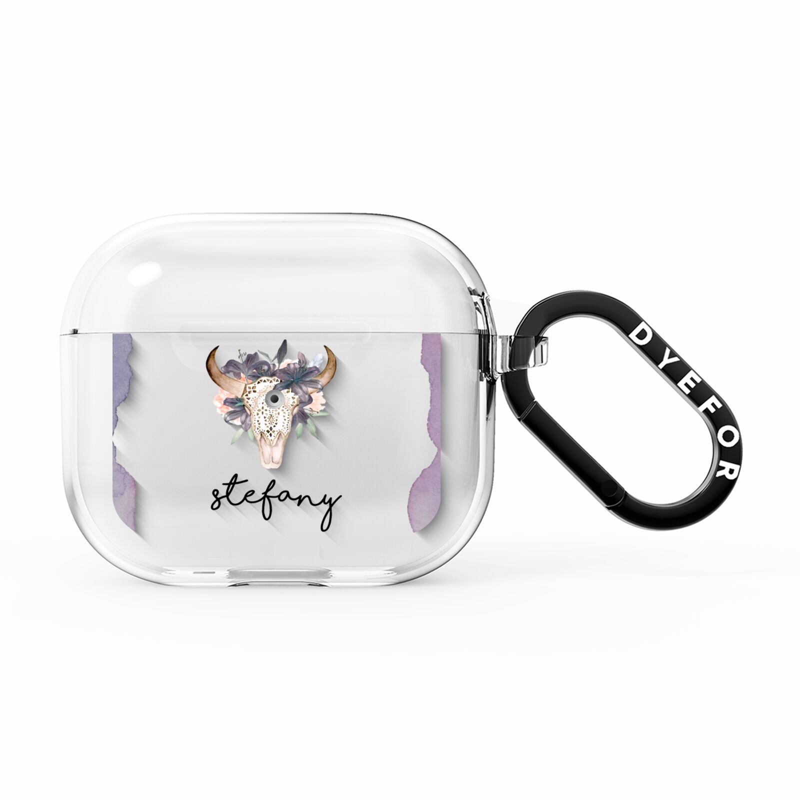 Personalised Bull s Head AirPods Clear Case 3rd Gen