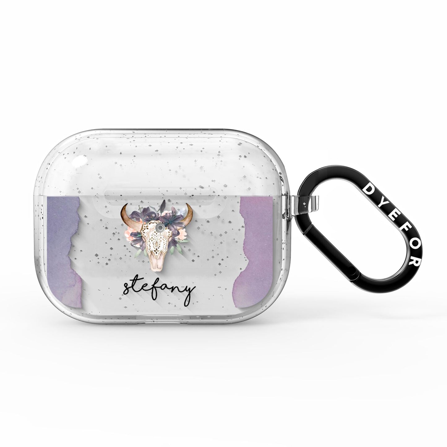 Personalised Bull s Head AirPods Pro Glitter Case