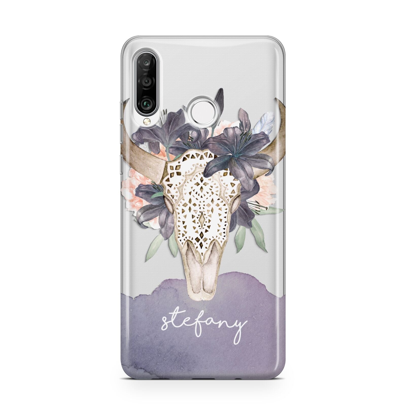 Personalised Bull s Head Huawei P30 Lite Phone Case