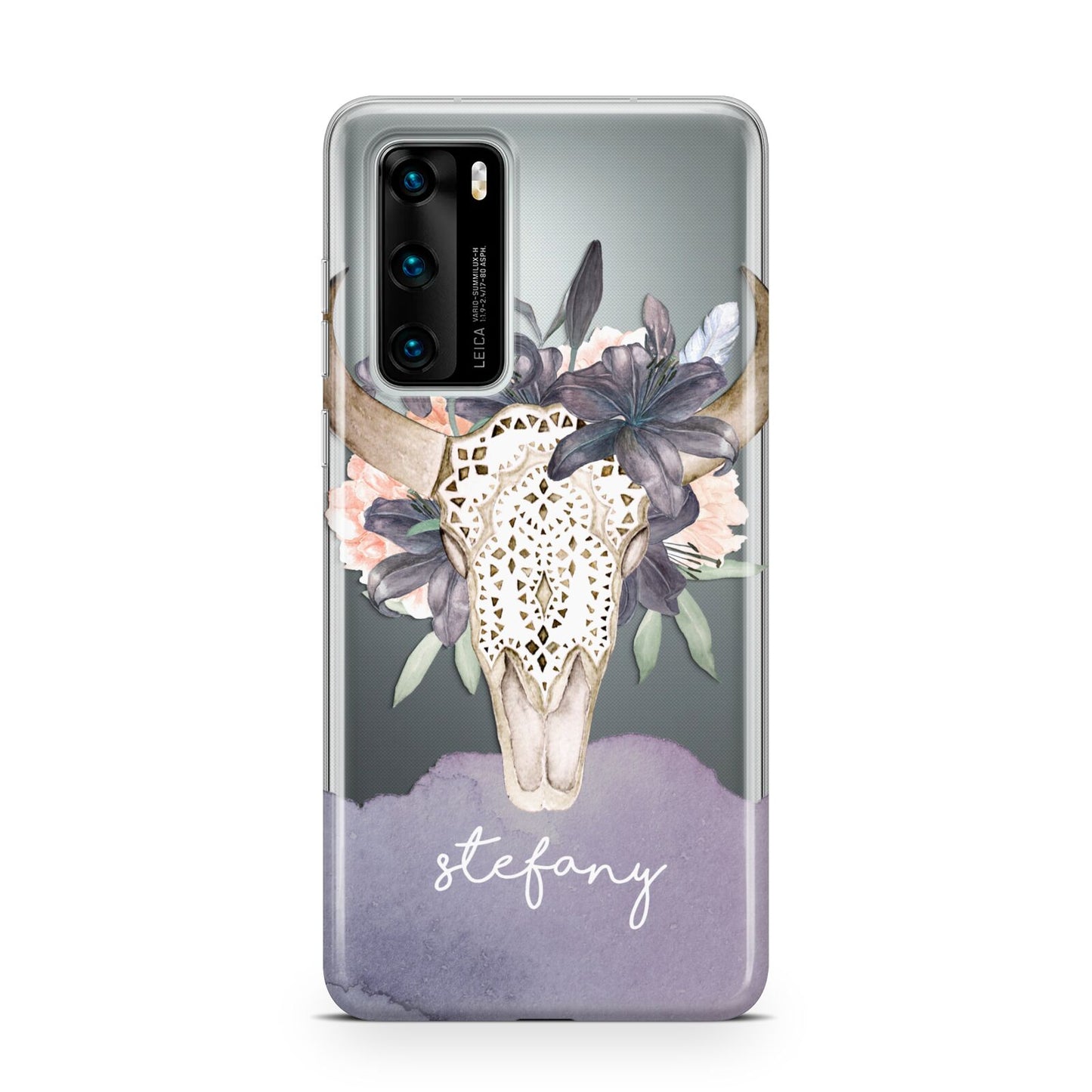 Personalised Bull s Head Huawei P40 Phone Case