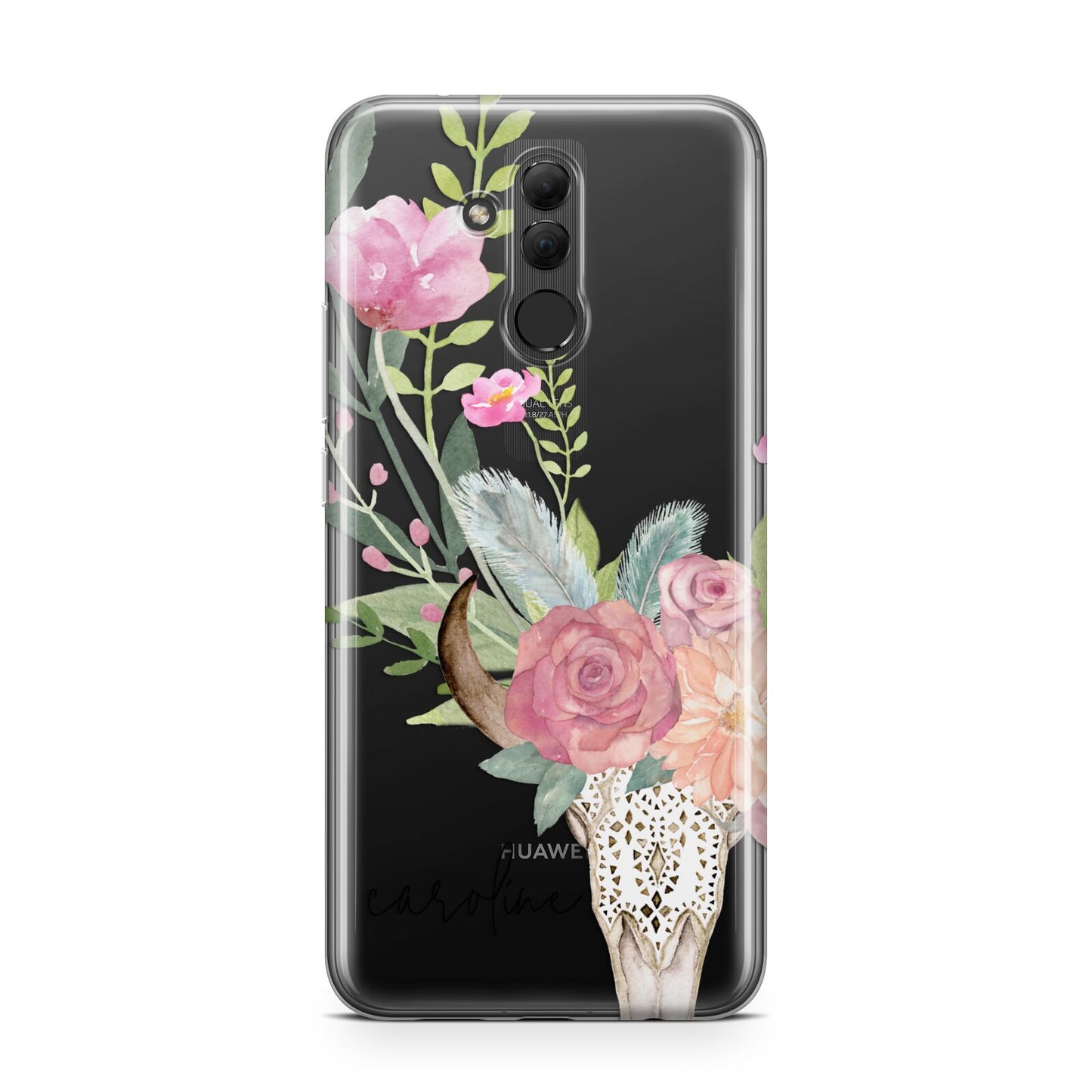 Personalised Bull s Skull Huawei Mate 20 Lite