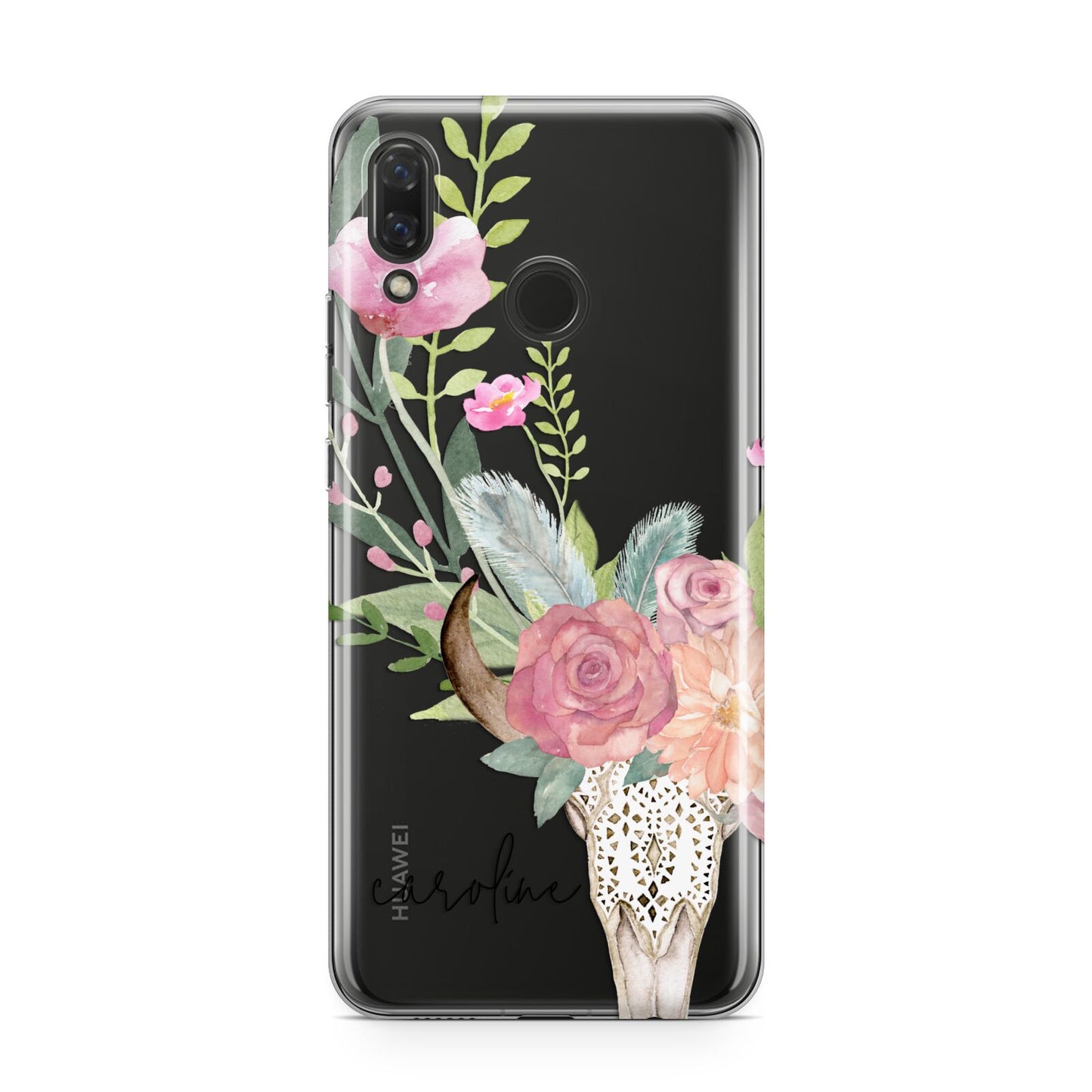 Personalised Bull s Skull Huawei Nova 3 Phone Case