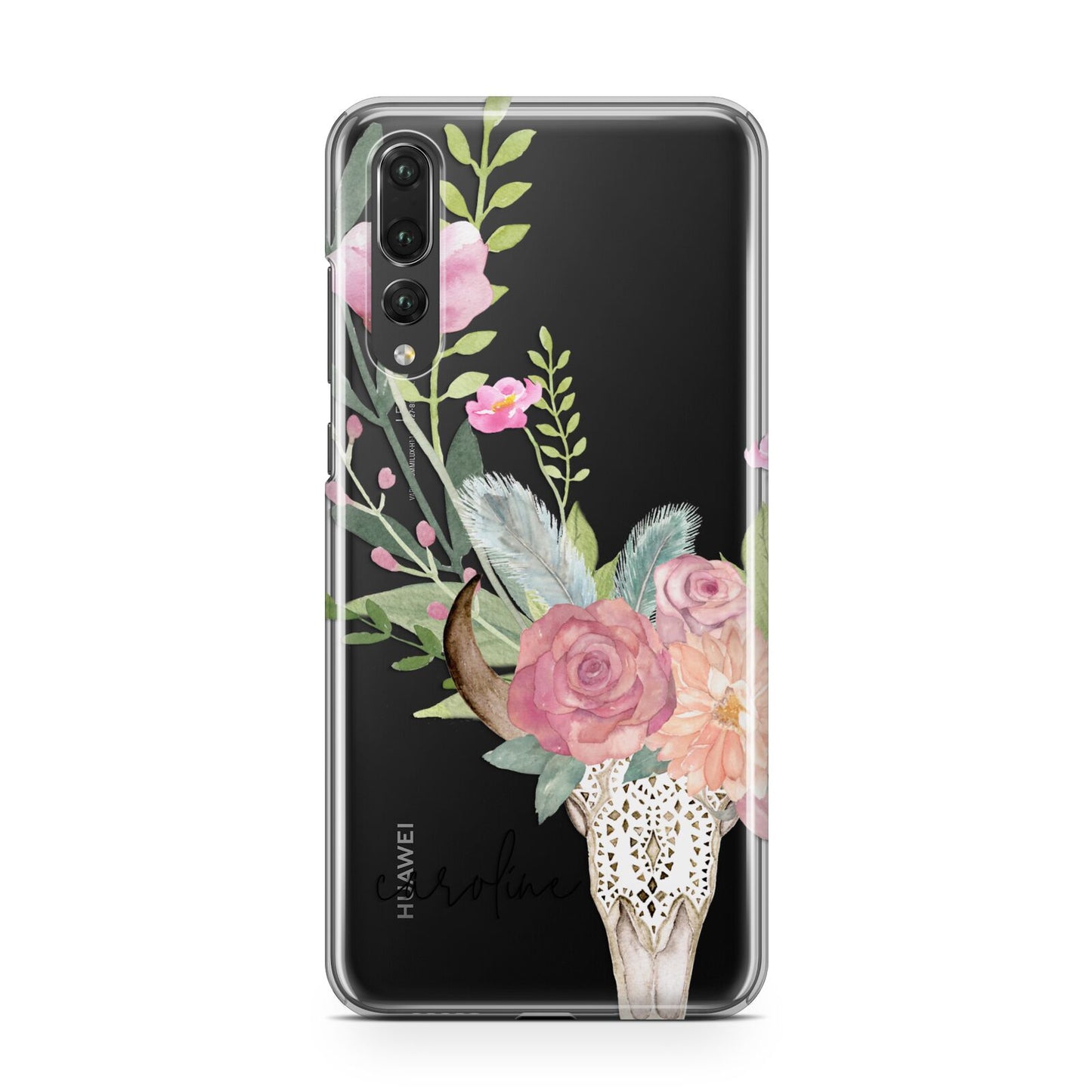 Personalised Bull s Skull Huawei P20 Pro Phone Case