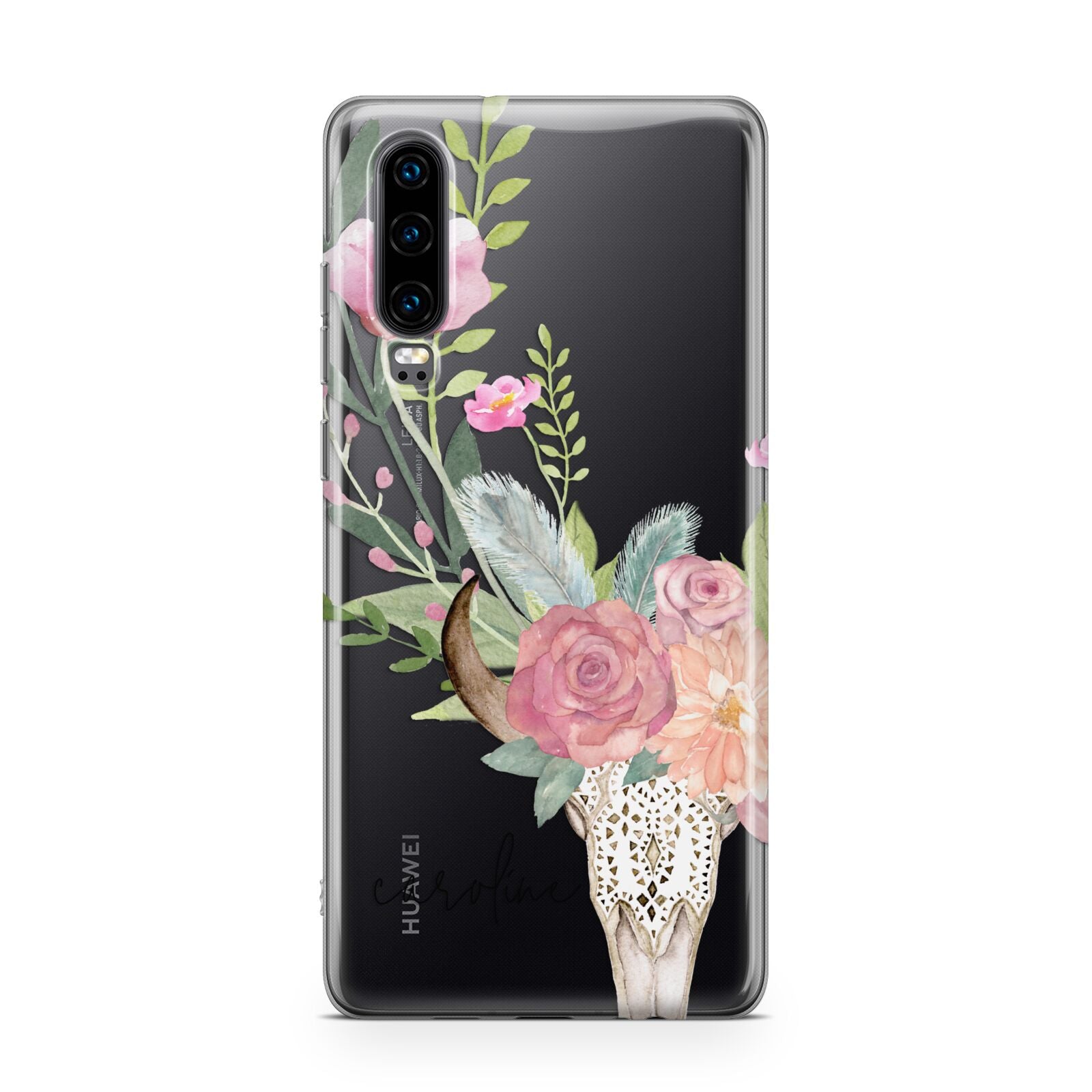 Personalised Bull s Skull Huawei P30 Phone Case