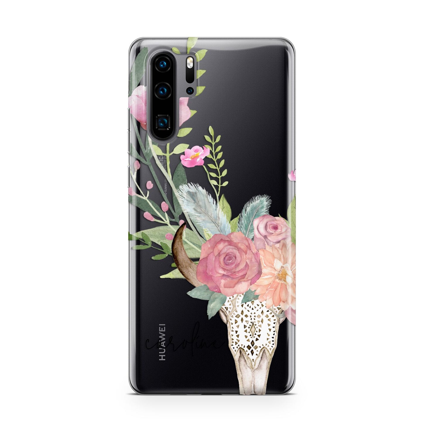 Personalised Bull s Skull Huawei P30 Pro Phone Case