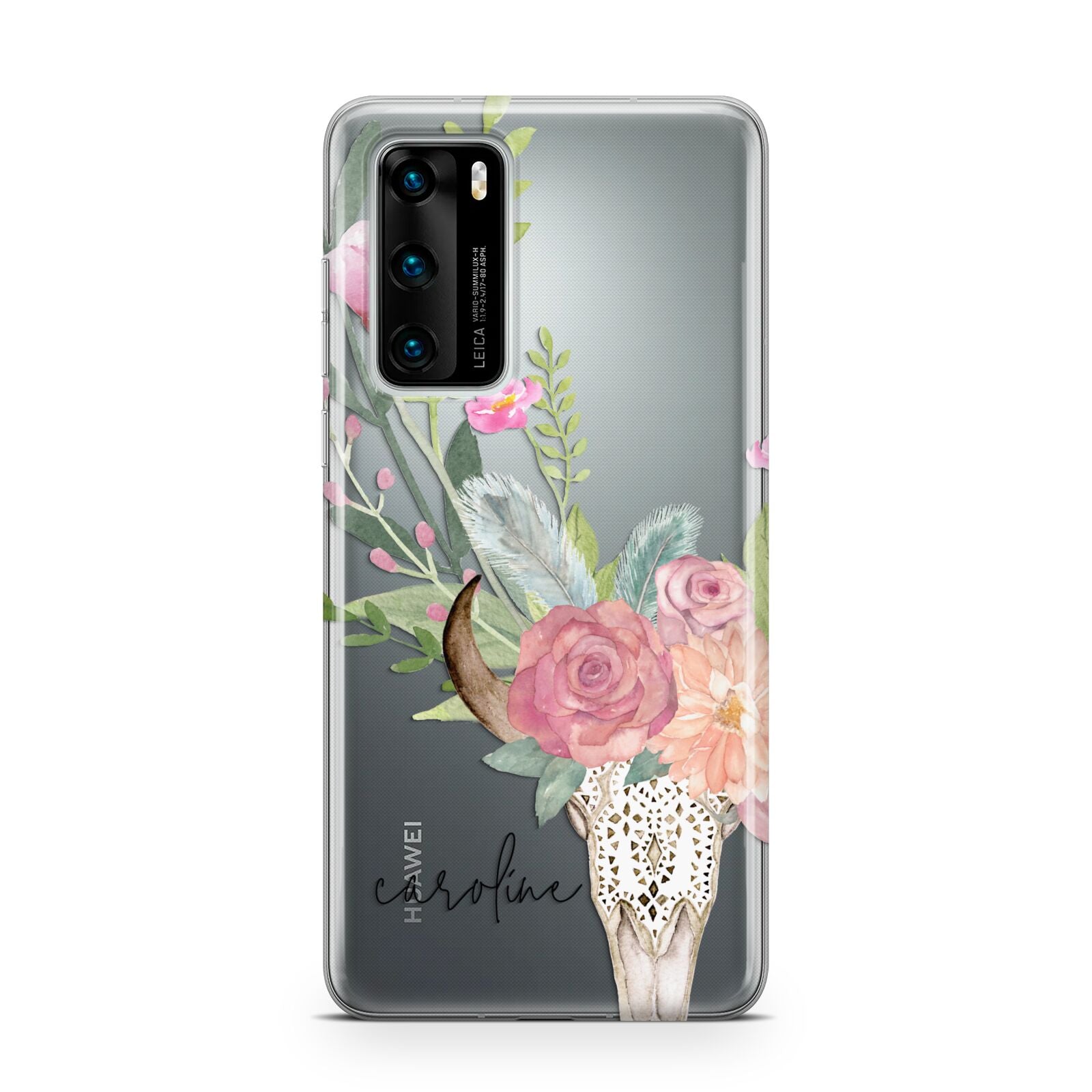 Personalised Bull s Skull Huawei P40 Phone Case