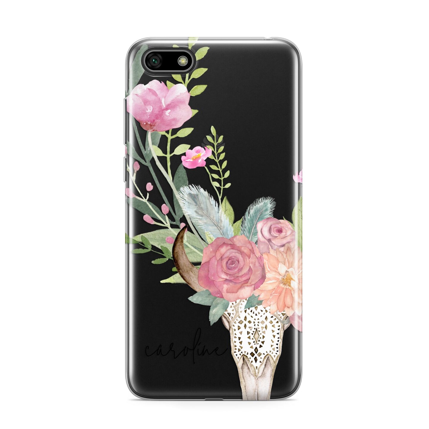 Personalised Bull s Skull Huawei Y5 Prime 2018 Phone Case