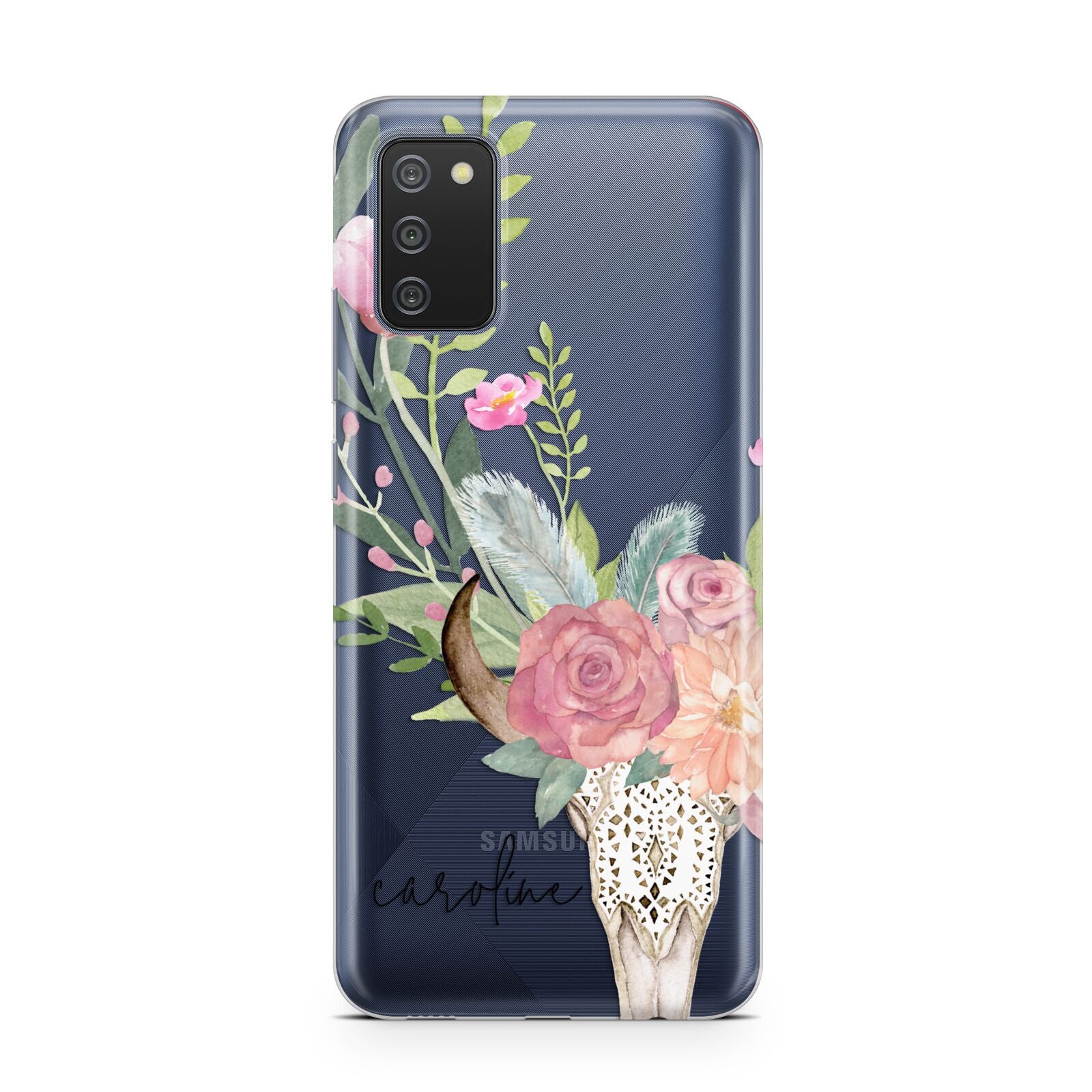 Personalised Bull s Skull Samsung A02s Case