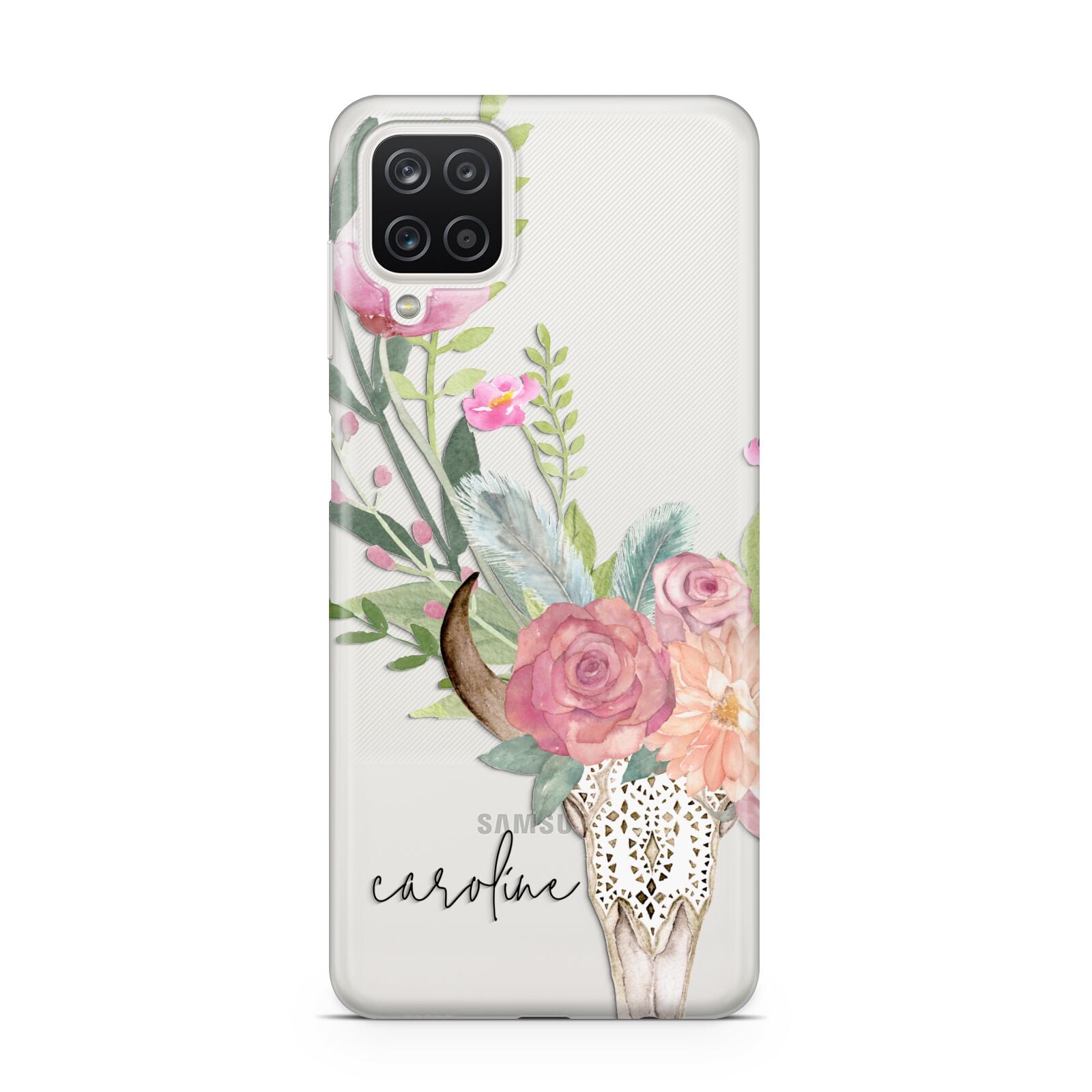 Personalised Bull s Skull Samsung A12 Case