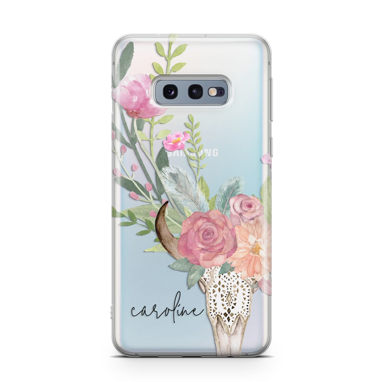 Personalised Bull s Skull Samsung Galaxy S10E Case