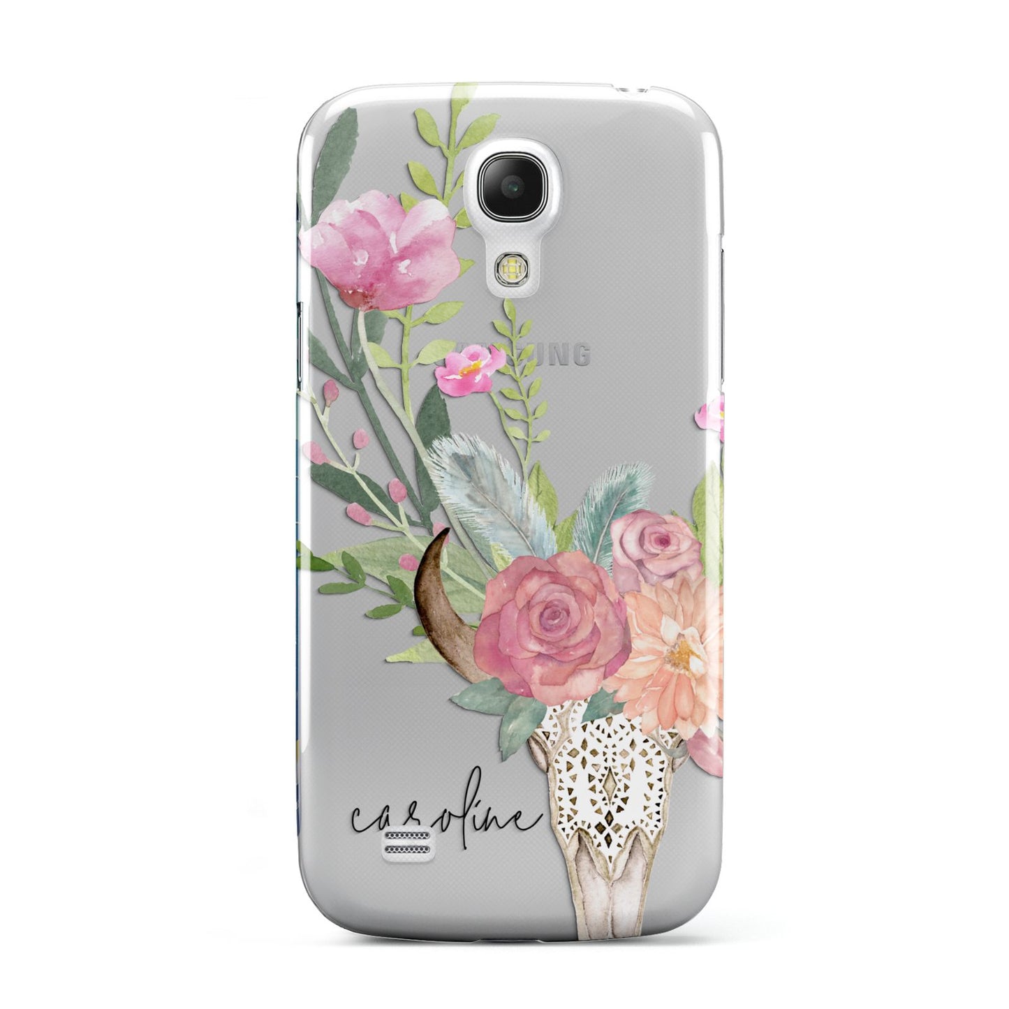 Personalised Bull s Skull Samsung Galaxy S4 Mini Case