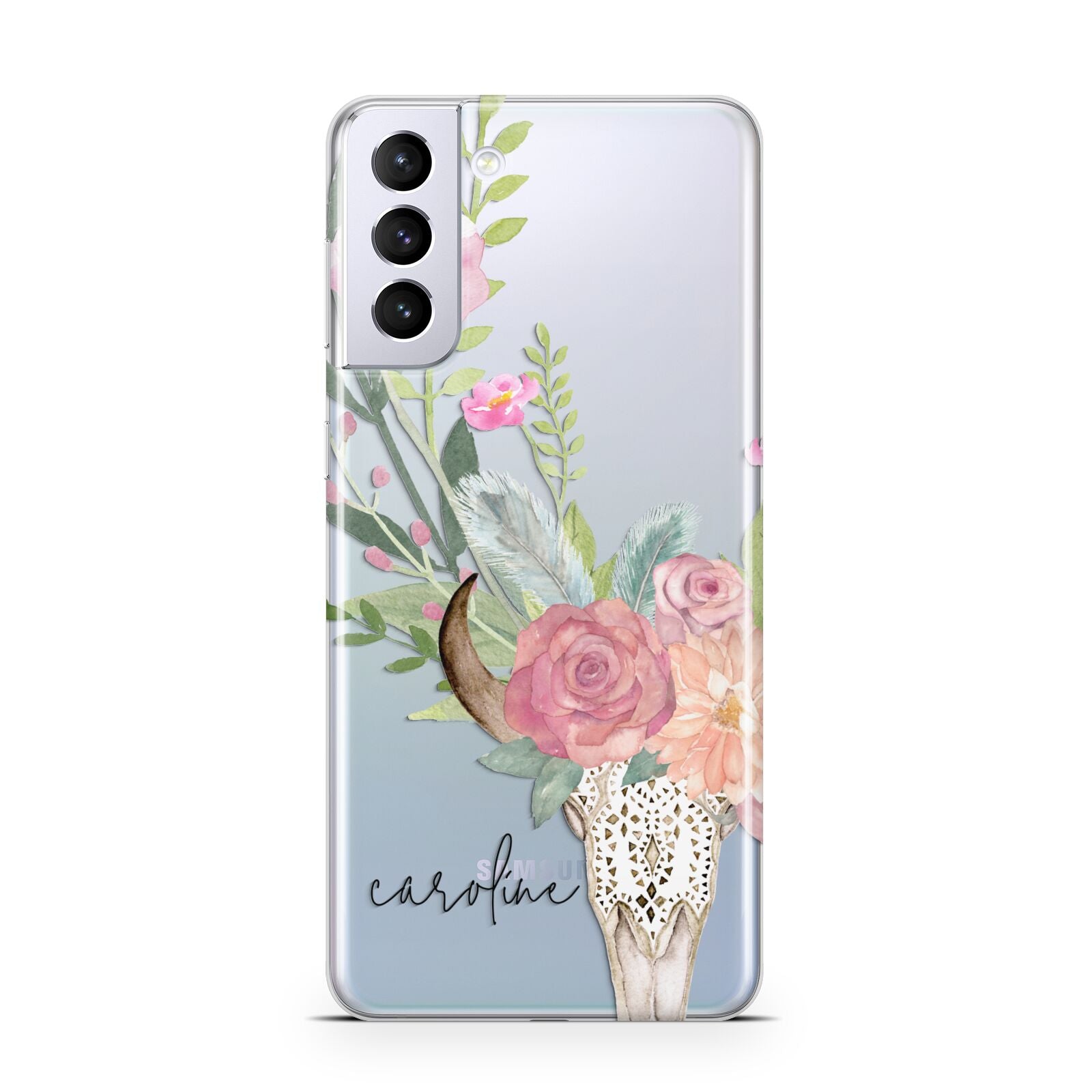 Personalised Bull s Skull Samsung S21 Plus Case