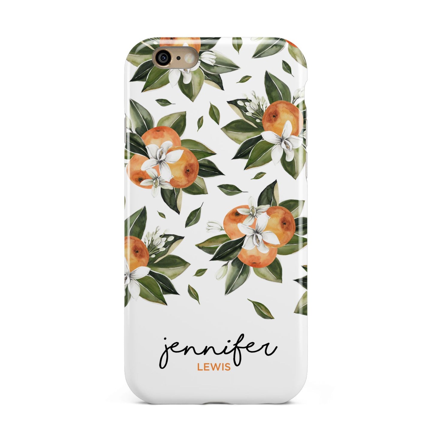 Personalised Bunch of Oranges Apple iPhone 6 3D Tough Case