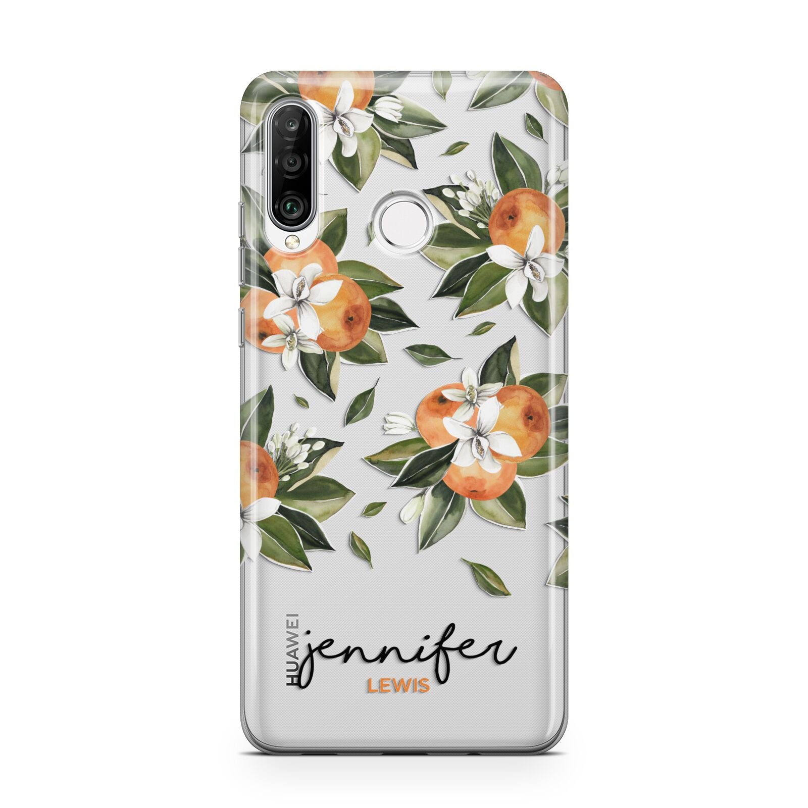 Personalised Bunch of Oranges Huawei P30 Lite Phone Case