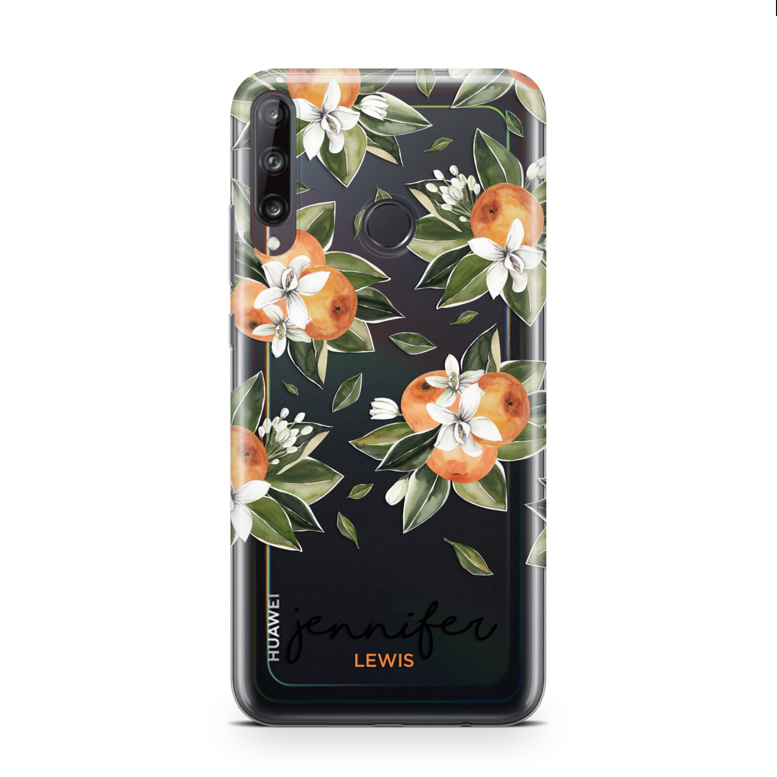 Personalised Bunch of Oranges Huawei P40 Lite E Phone Case