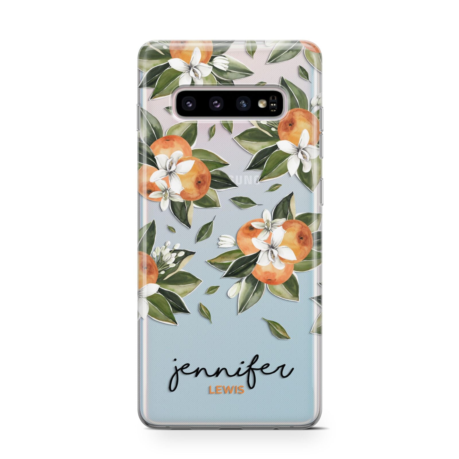 Personalised Bunch of Oranges Protective Samsung Galaxy Case