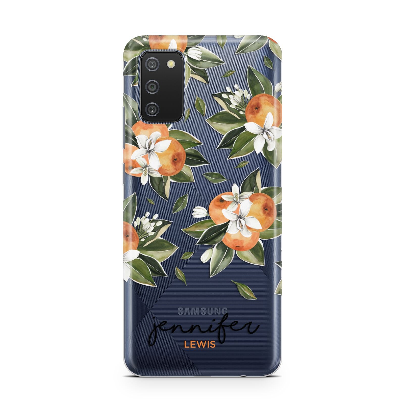 Personalised Bunch of Oranges Samsung A02s Case