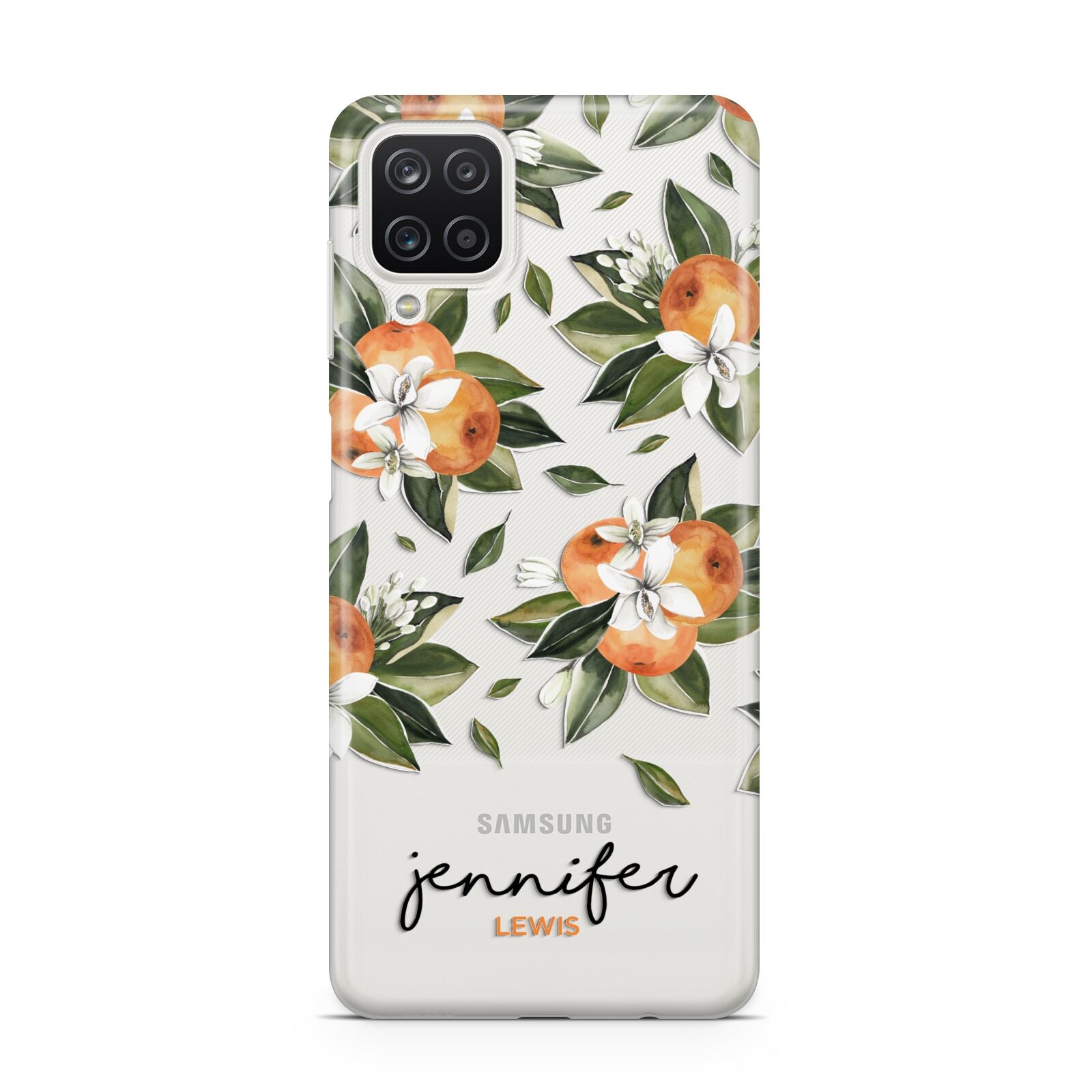 Personalised Bunch of Oranges Samsung A12 Case