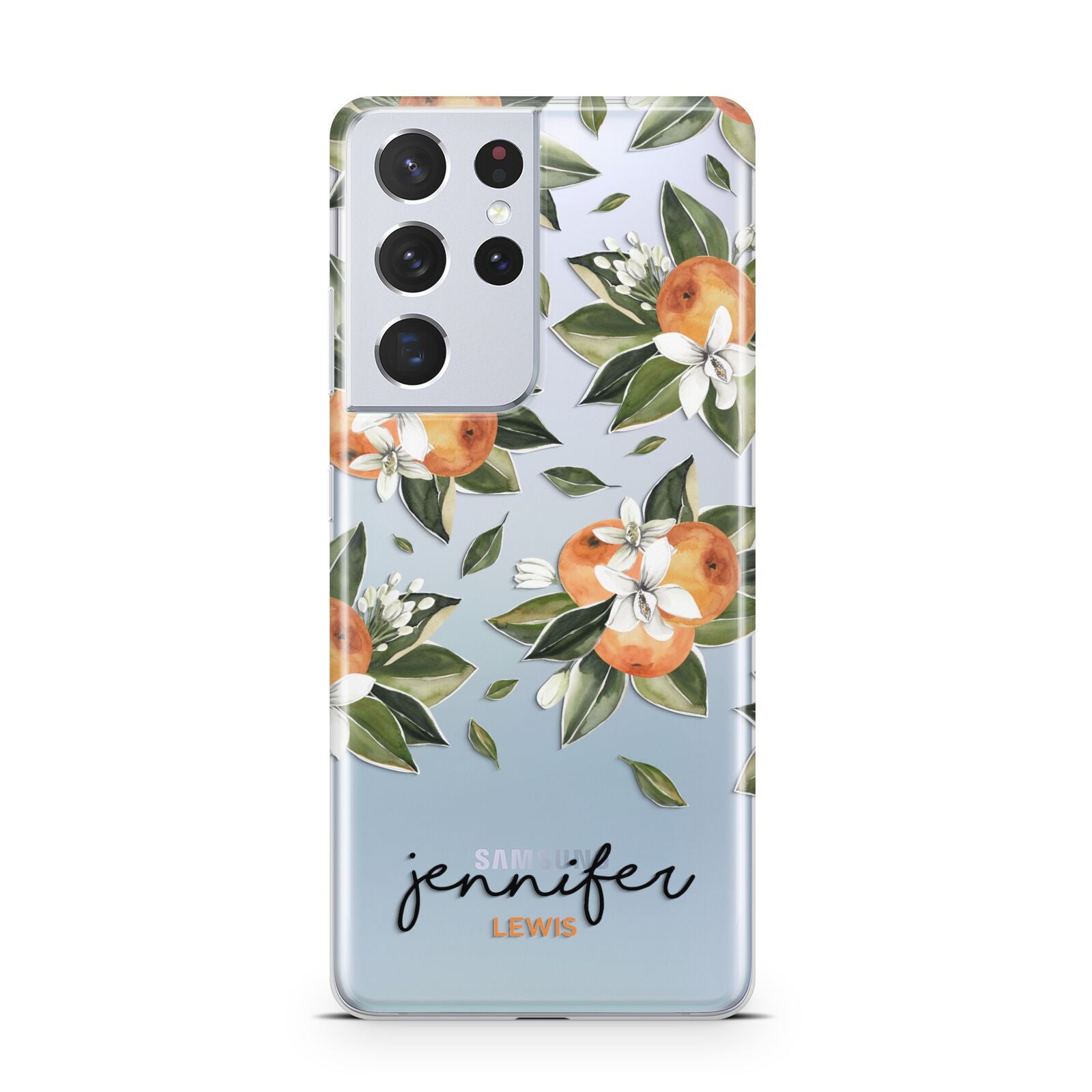 Personalised Bunch of Oranges Samsung S21 Ultra Case