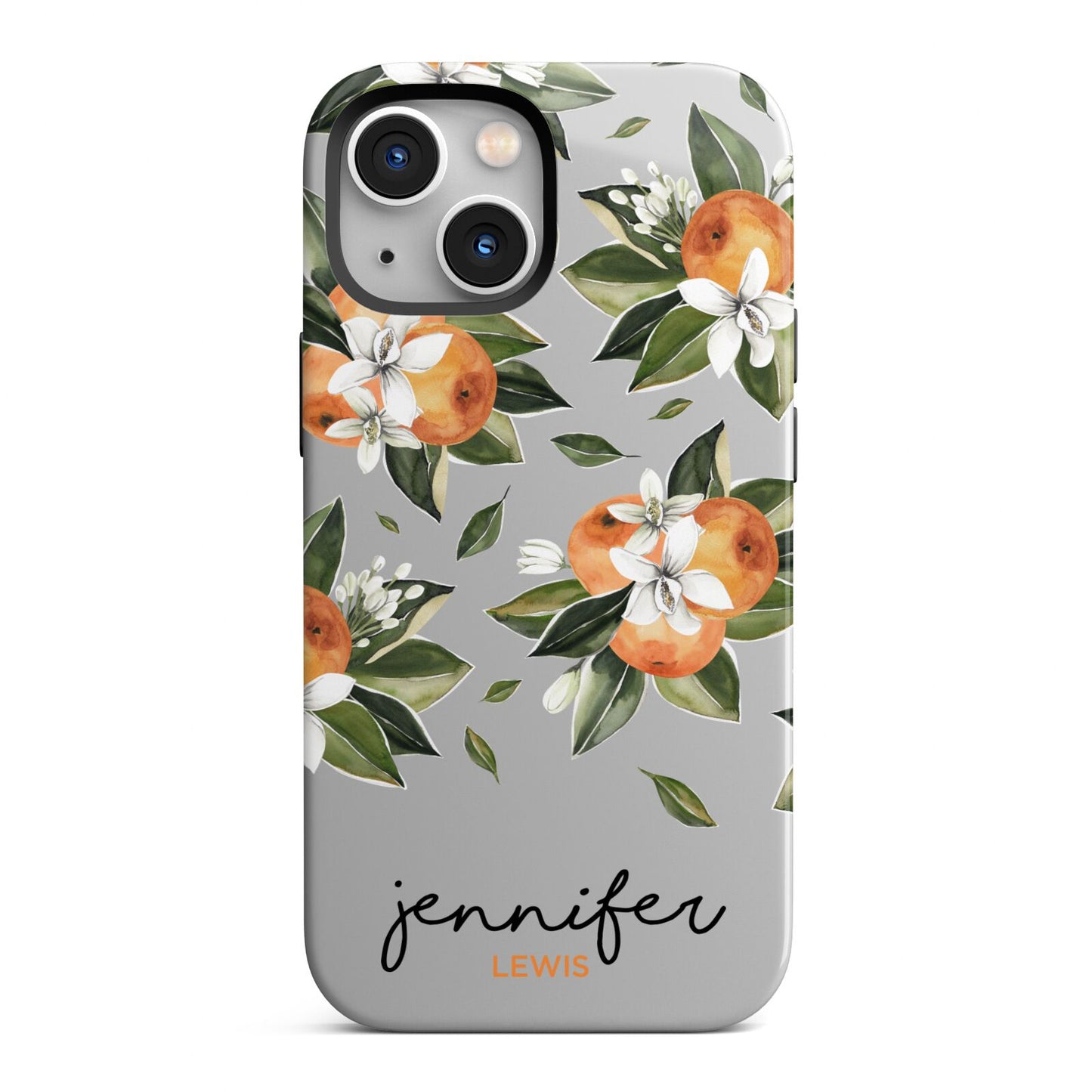 Personalised Bunch of Oranges iPhone 13 Mini Full Wrap 3D Tough Case